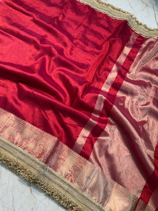 Banarasi Handloom Soft Tissue Silk Saree