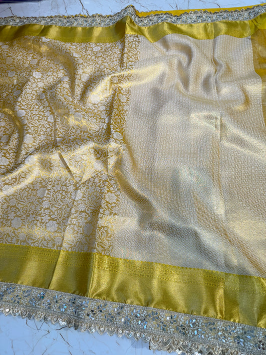 Banarasi Handloom Bridal Wear Soft Silk Saree