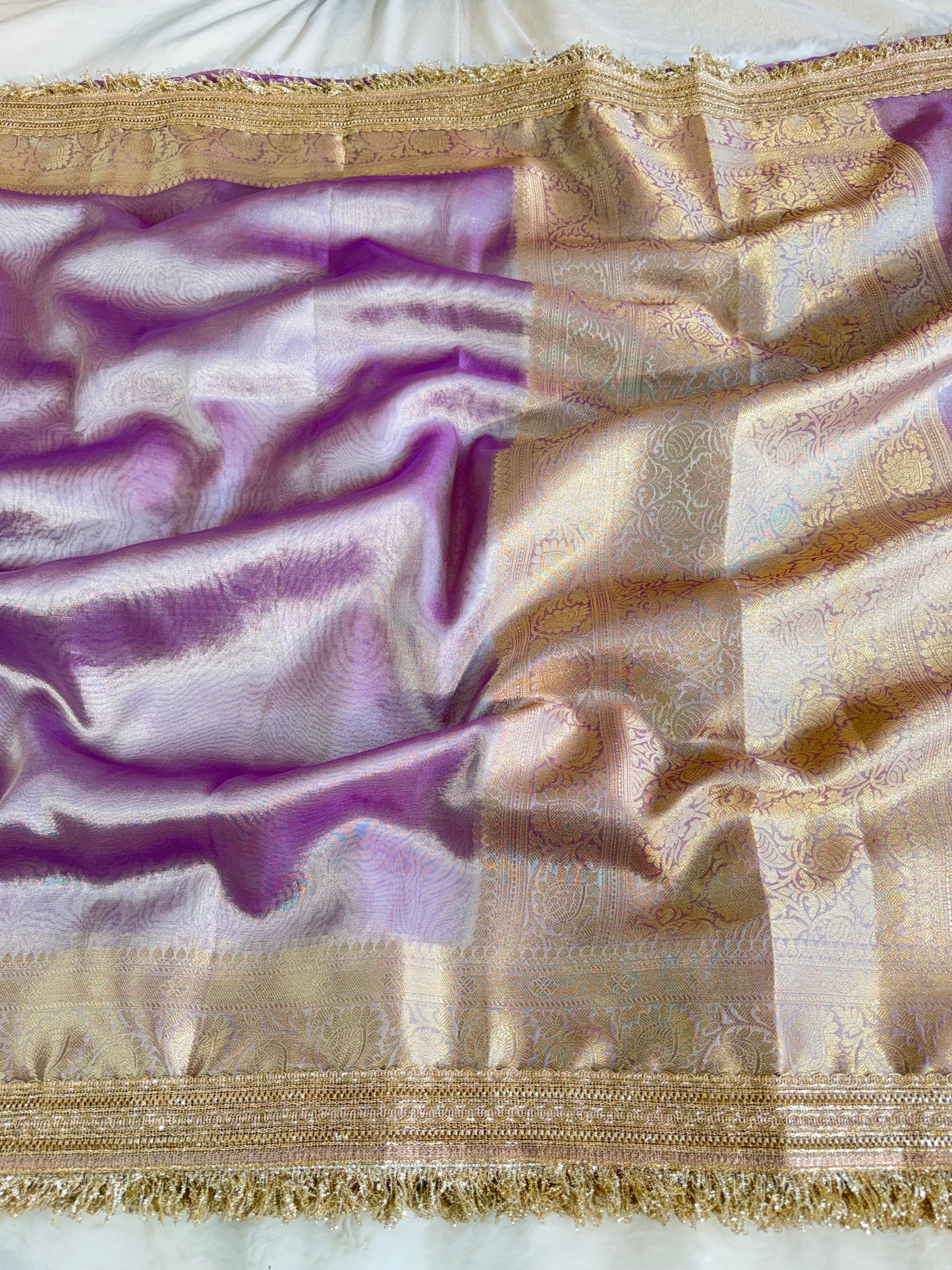 Banarasi Handloom Soft Tissue Silk Saree
