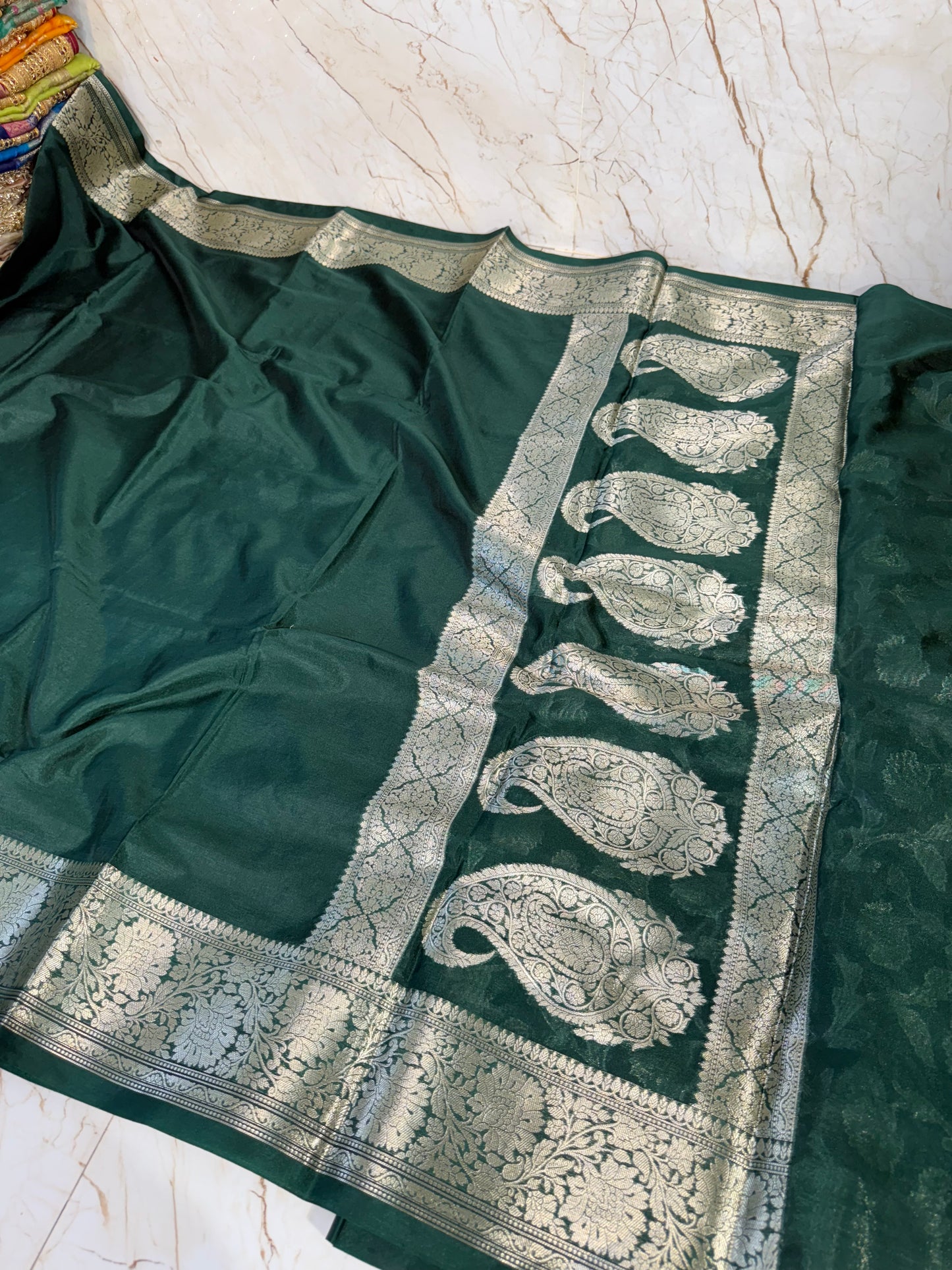 Banarasi Khaddi Semi Georgette Silk Saree