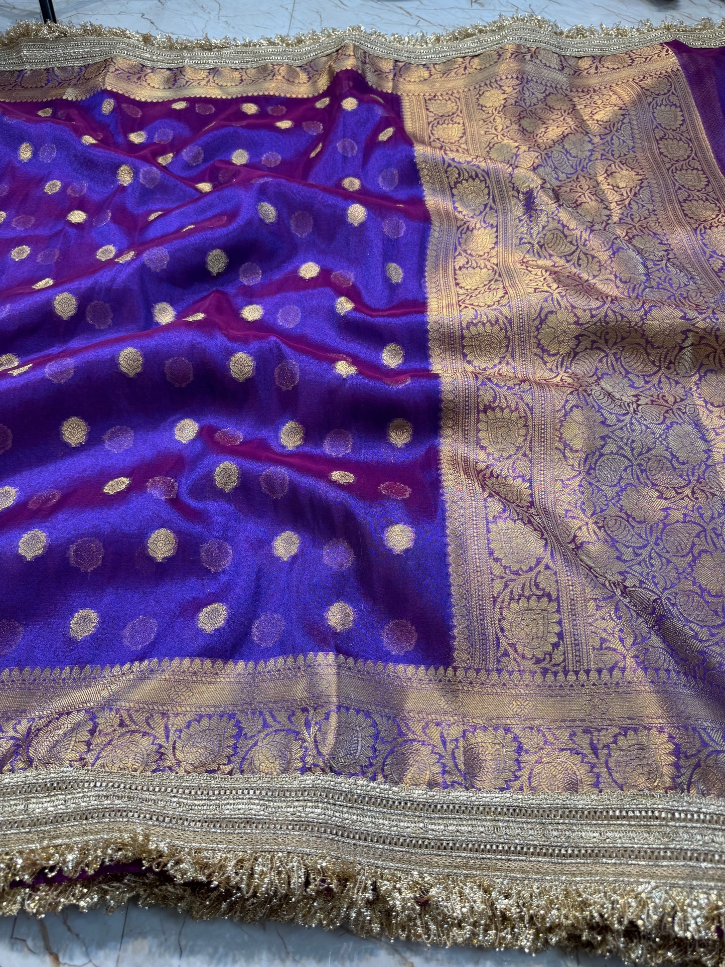 Banarasi Handloom Soft Tissue Silk Saree