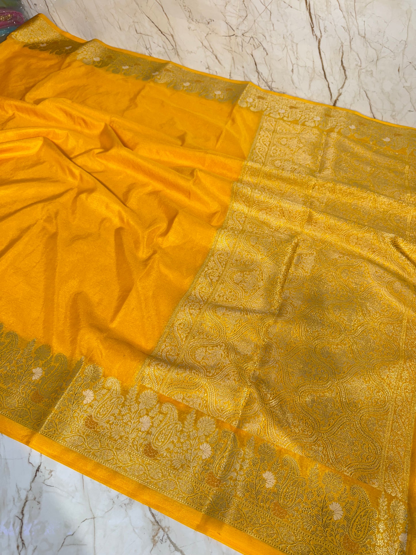Banarasi Khaddi Semi Georgette Silk Saree