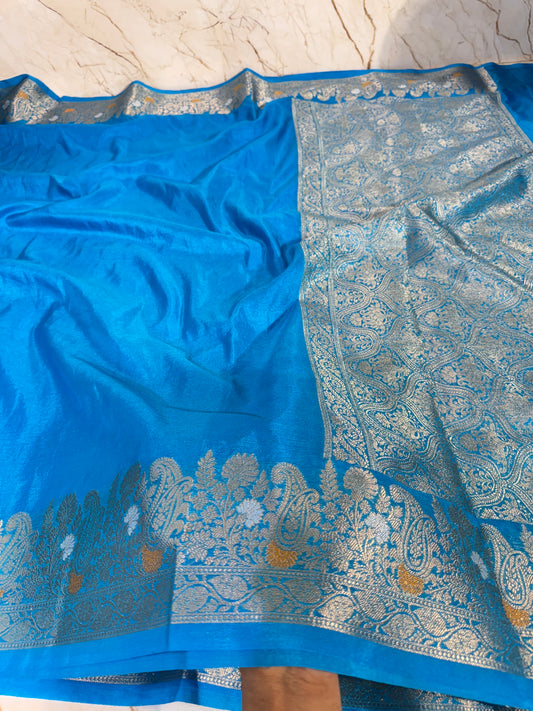 Banarasi Khaddi Semi Georgette Silk Saree