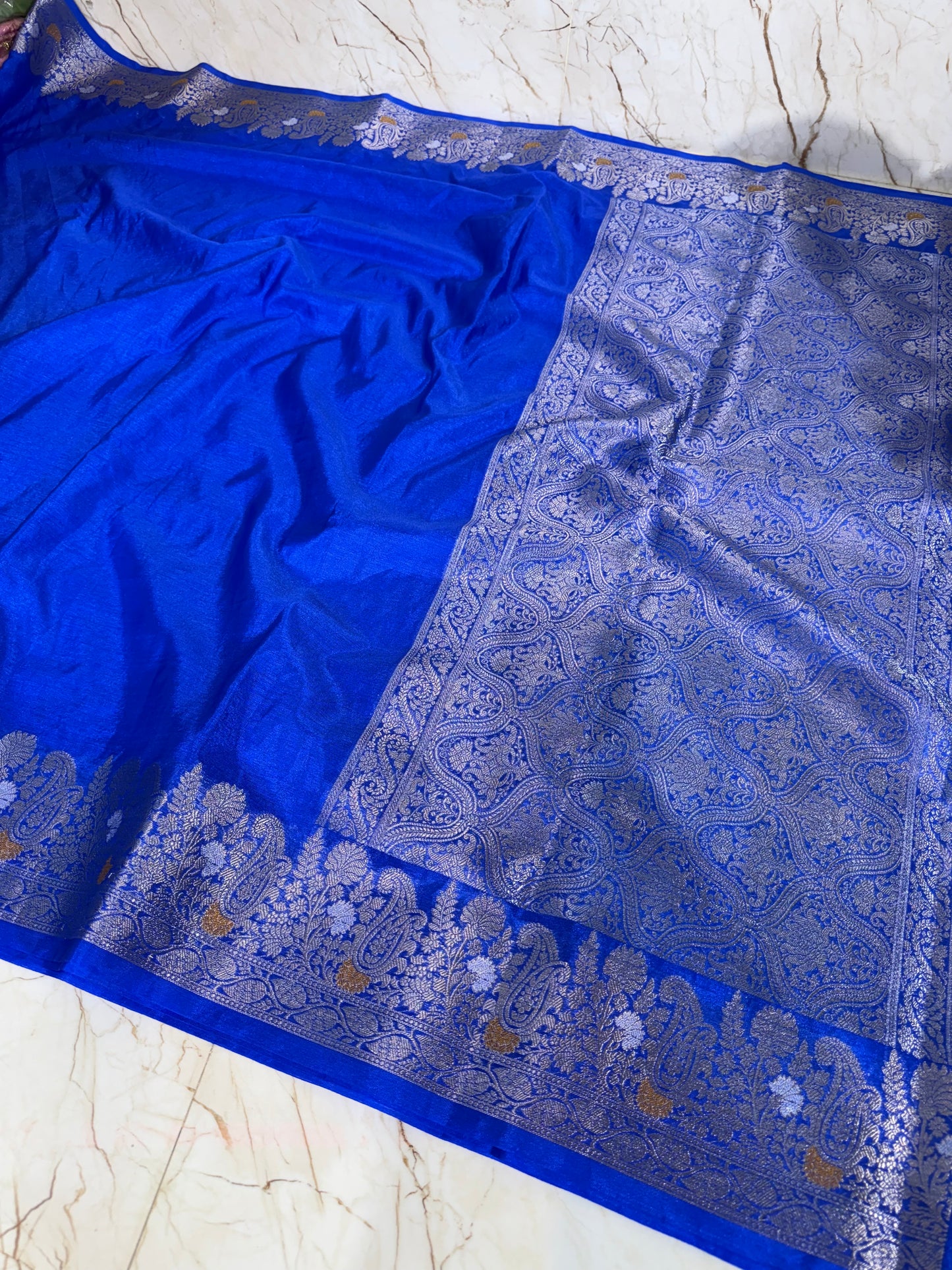 Banarasi Khaddi Semi Georgette Silk Saree