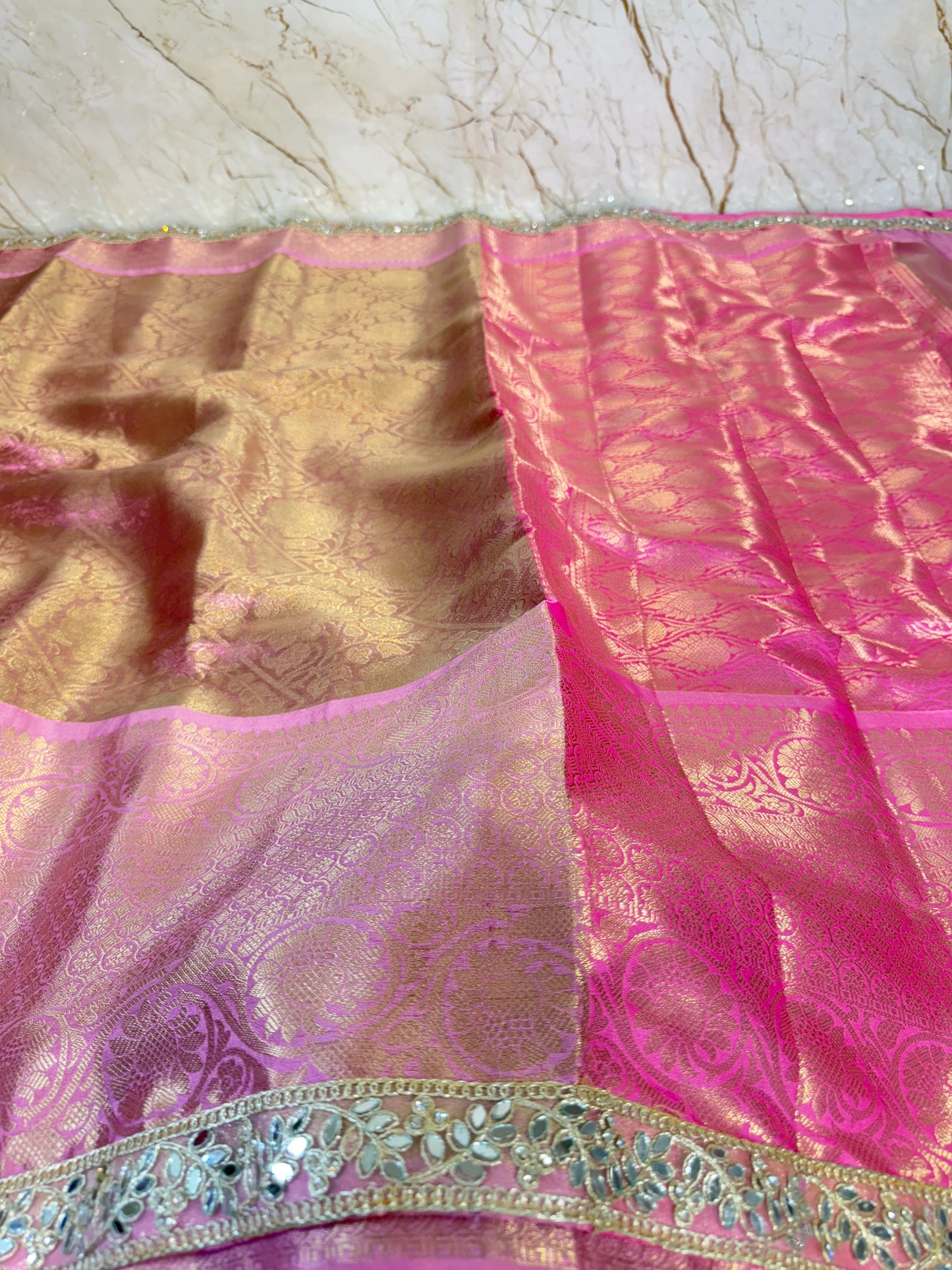 Banarasi Handloom Bridal Wear Soft Silk Saree