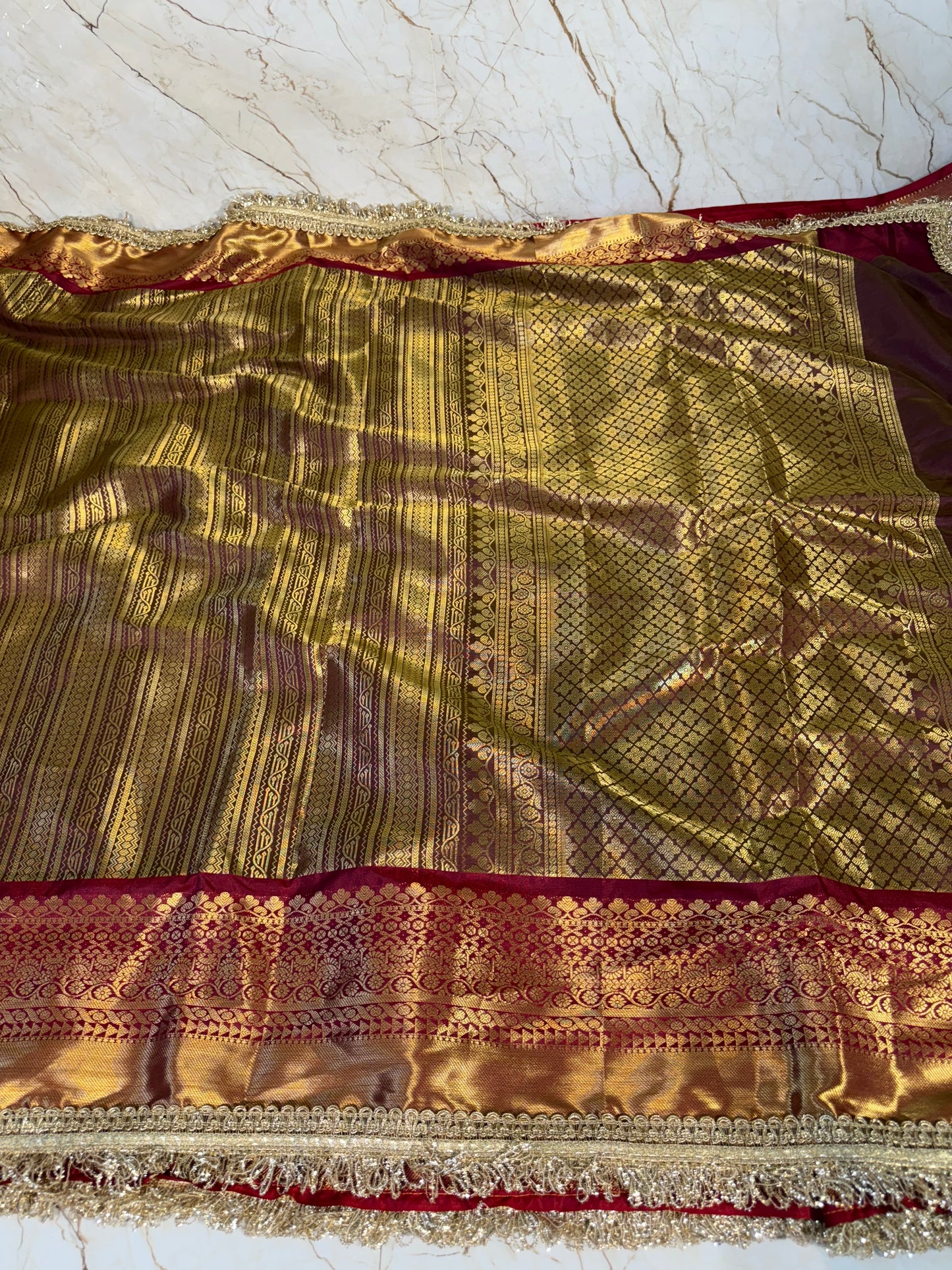 Banarasi Handloom Bridal Wear Soft Silk Saree