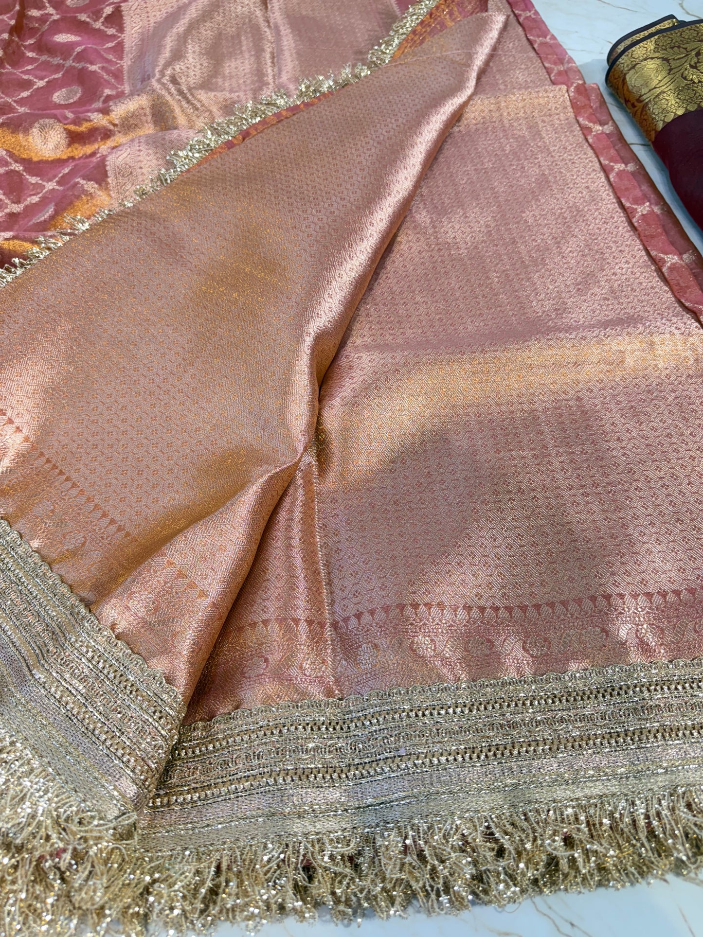 Banarasi Handloom Soft Tissue Silk Saree