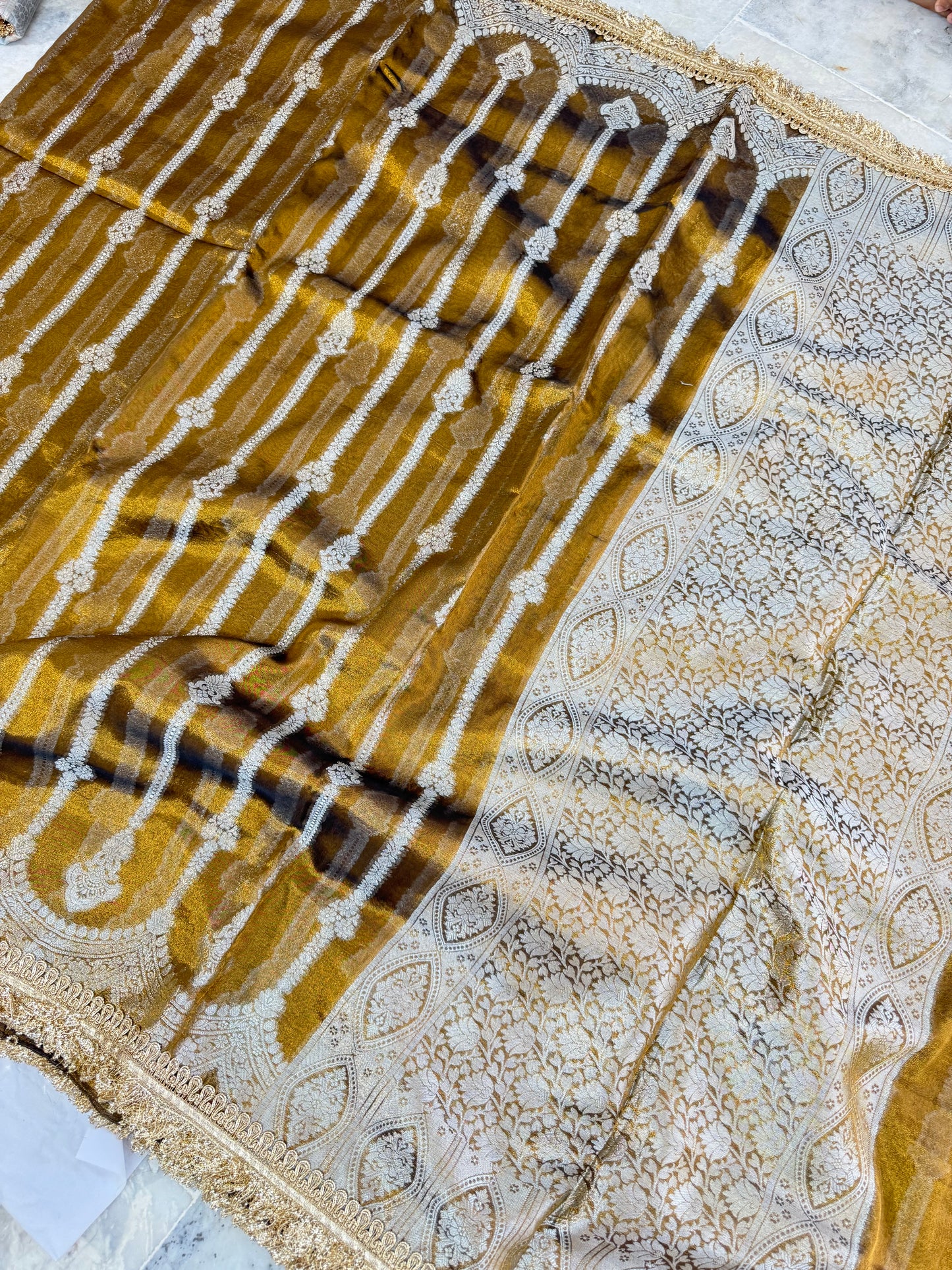 Banarasi handloom tissue silk saree