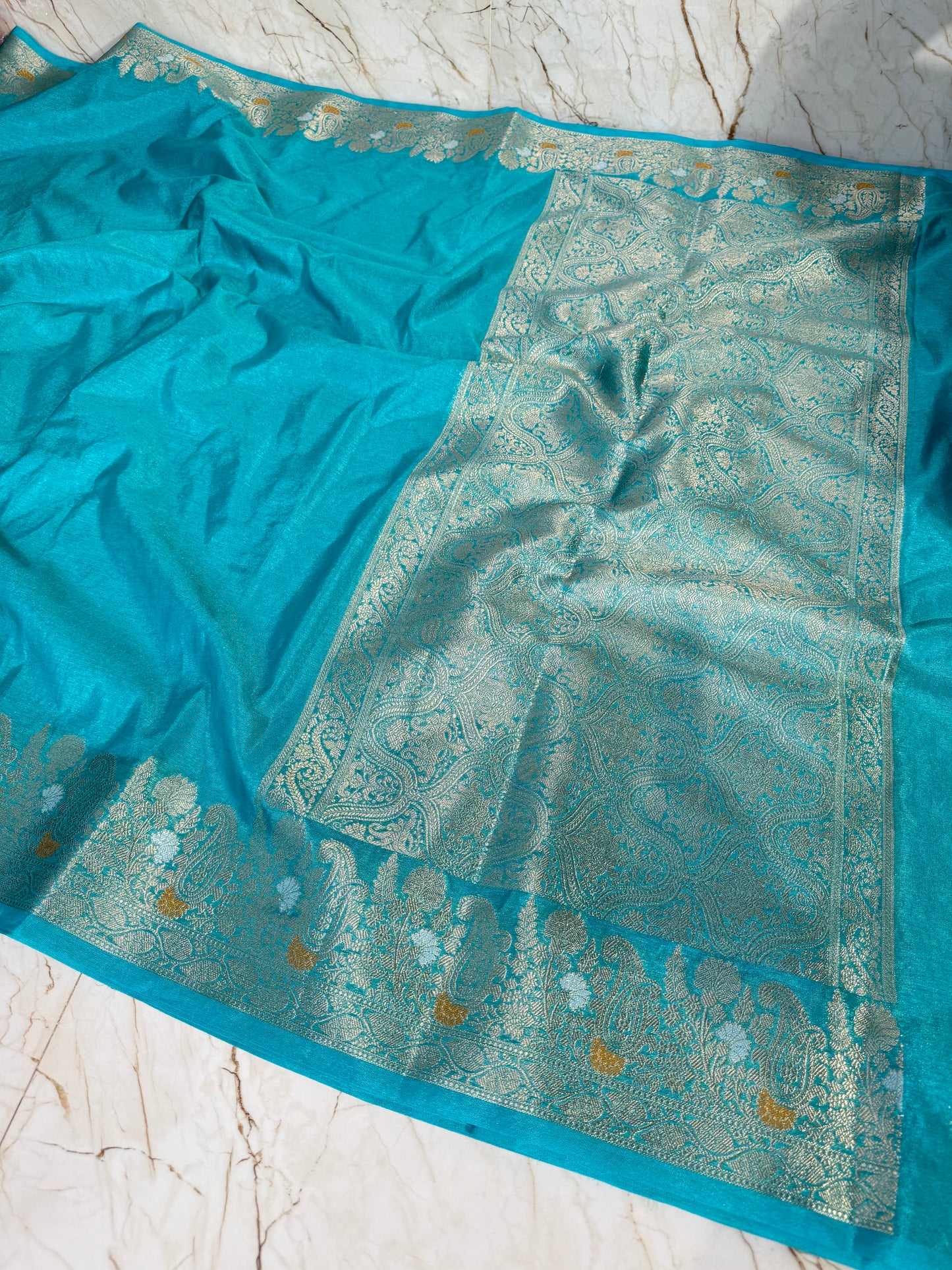 Banarasi Khaddi Semi Georgette Silk Saree