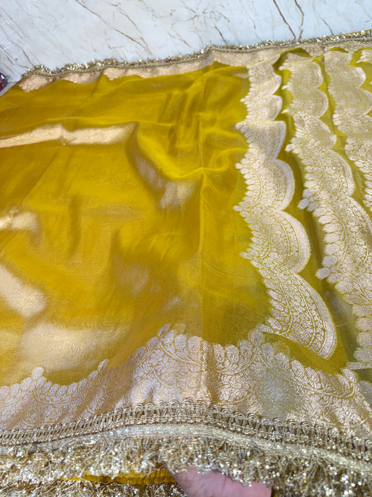 Banarasi Handloom Soft Tissue Silk Saree