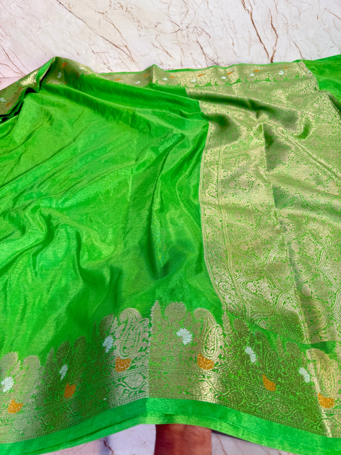Banarasi Khaddi Semi Georgette Silk Saree
