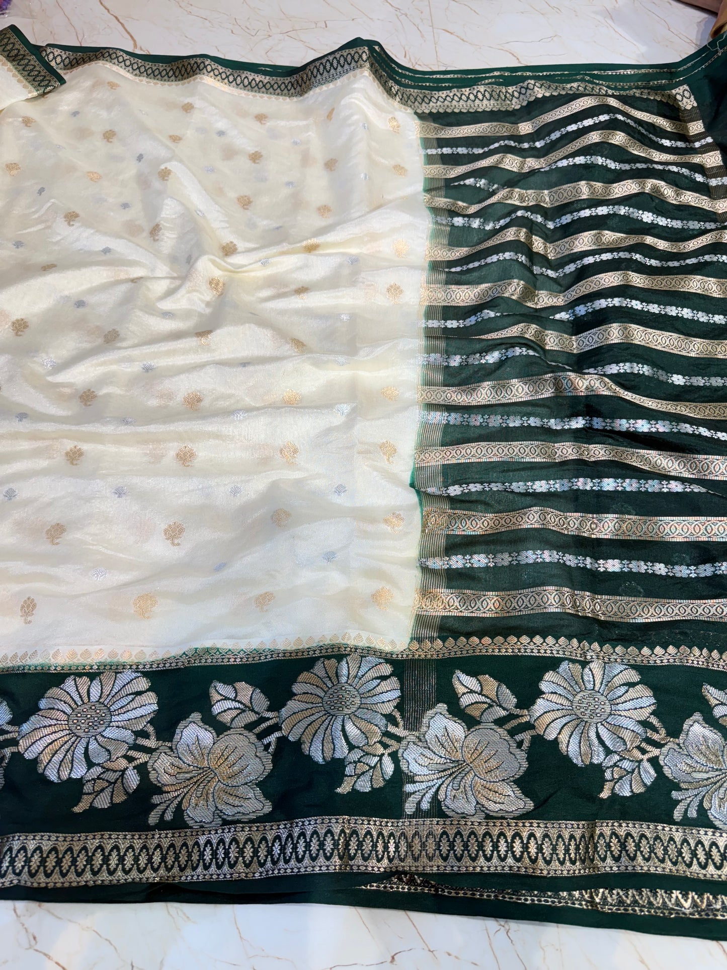 Banarasi Khaddi Semi Georgette Silk Saree