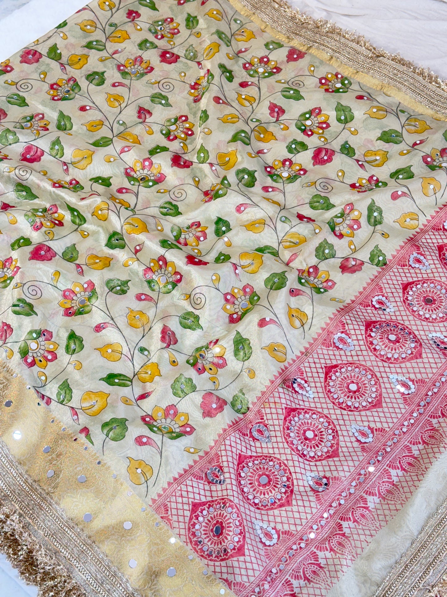 Banarasi handloom tissue silk saree