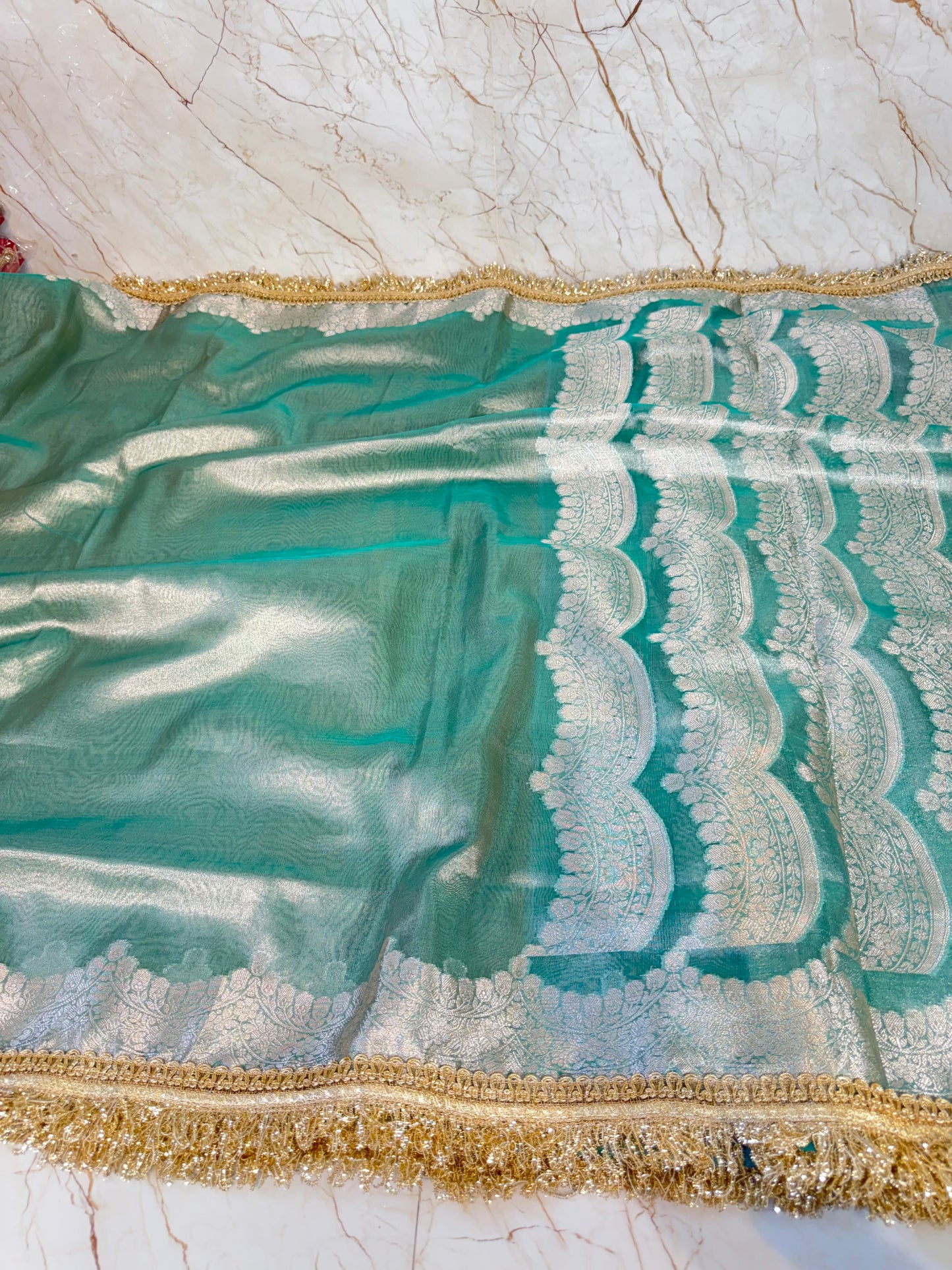 Banarasi Handloom Soft Tissue Silk Saree