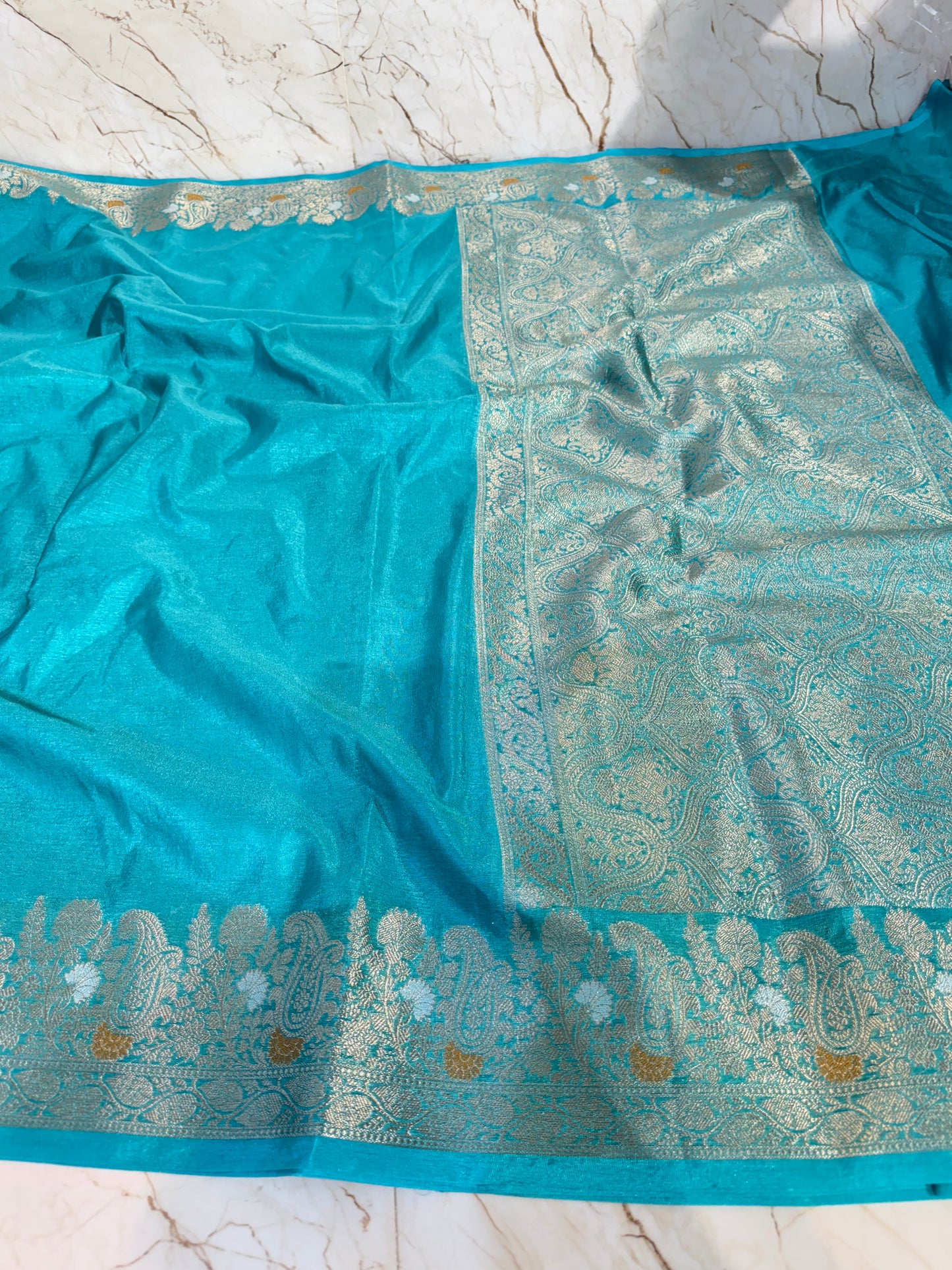 Banarasi Khaddi Semi Georgette Silk Saree