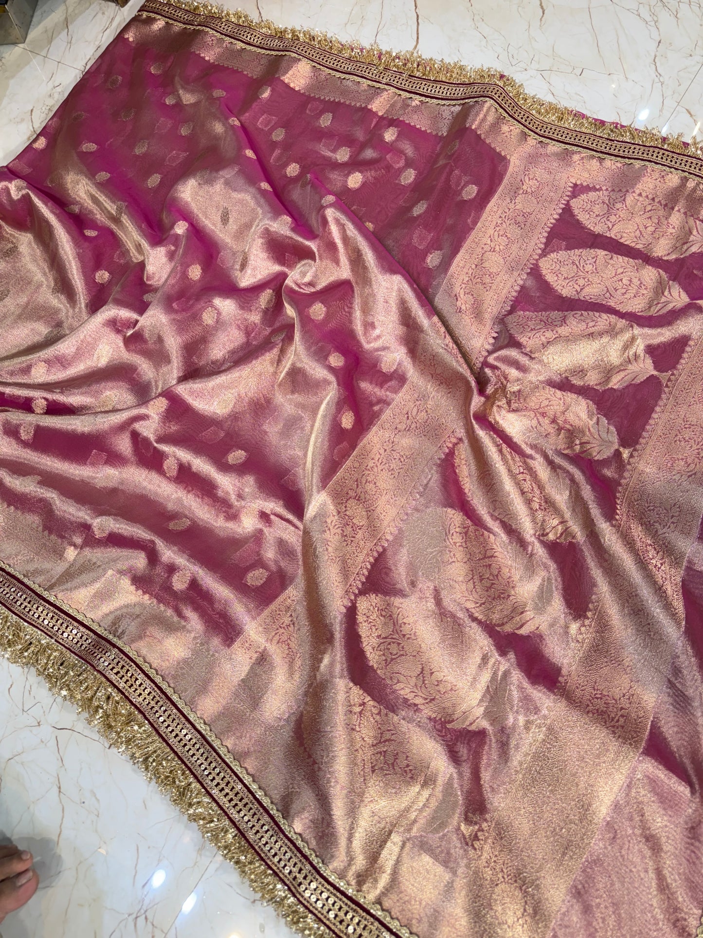 Banarasi Handloom Soft Tissue Silk Saree