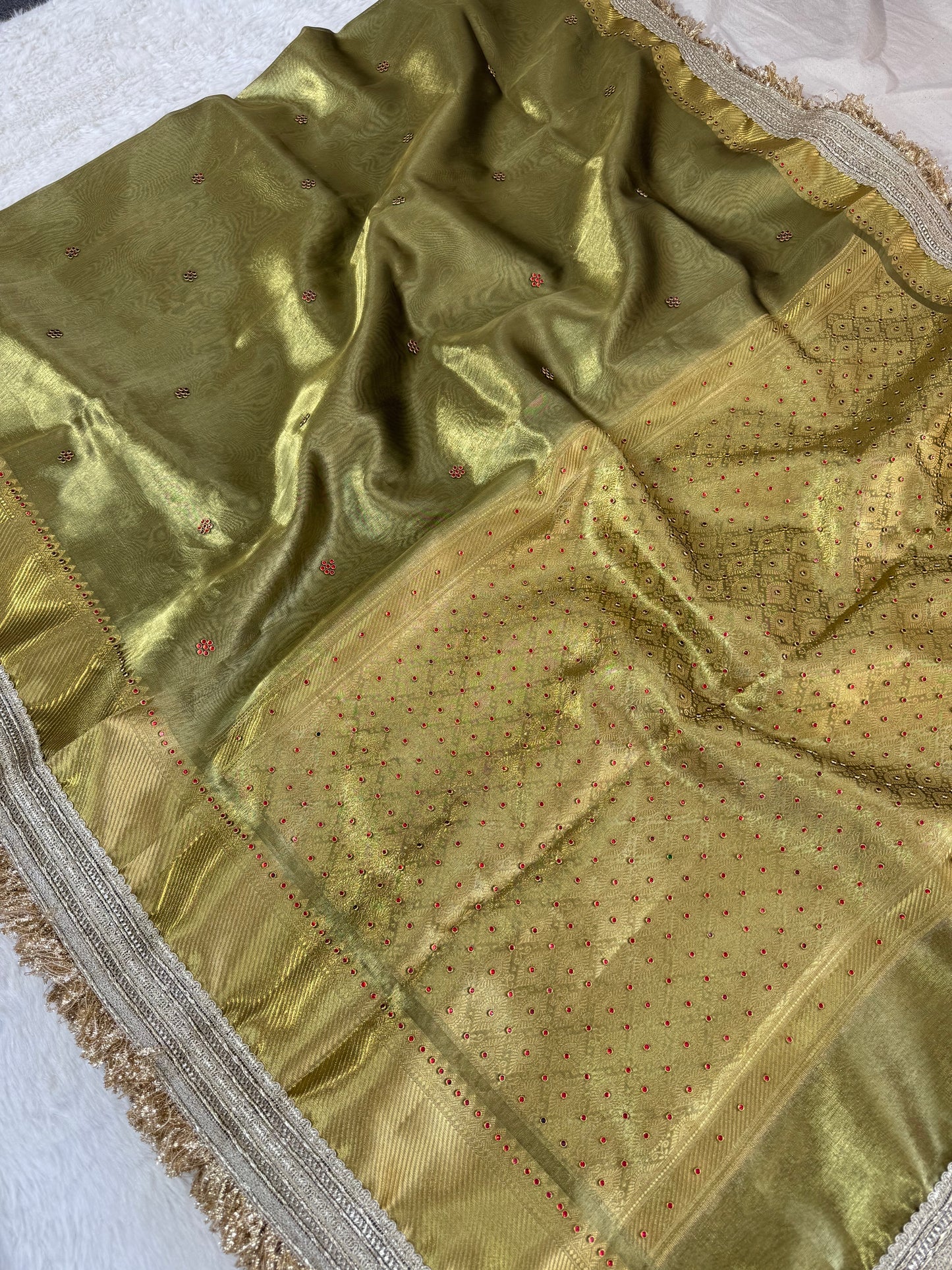 Banarasi Handloom Soft Tissue Silk Saree
