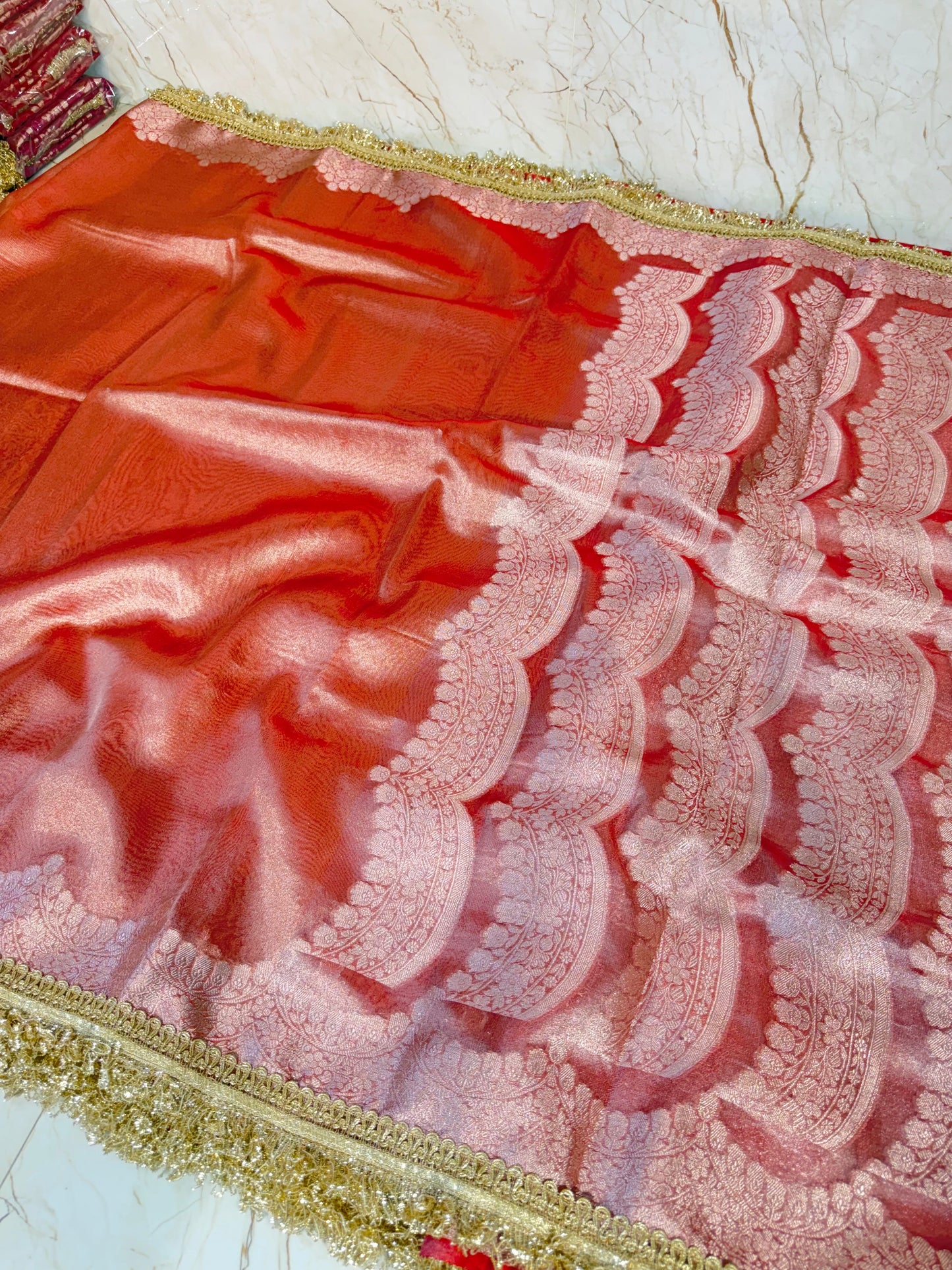 Banarasi Handloom Soft Tissue Silk Saree