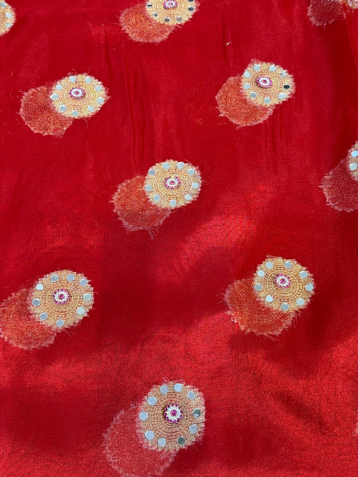 Banarasi Mirror Work Tissue Silk Saree
