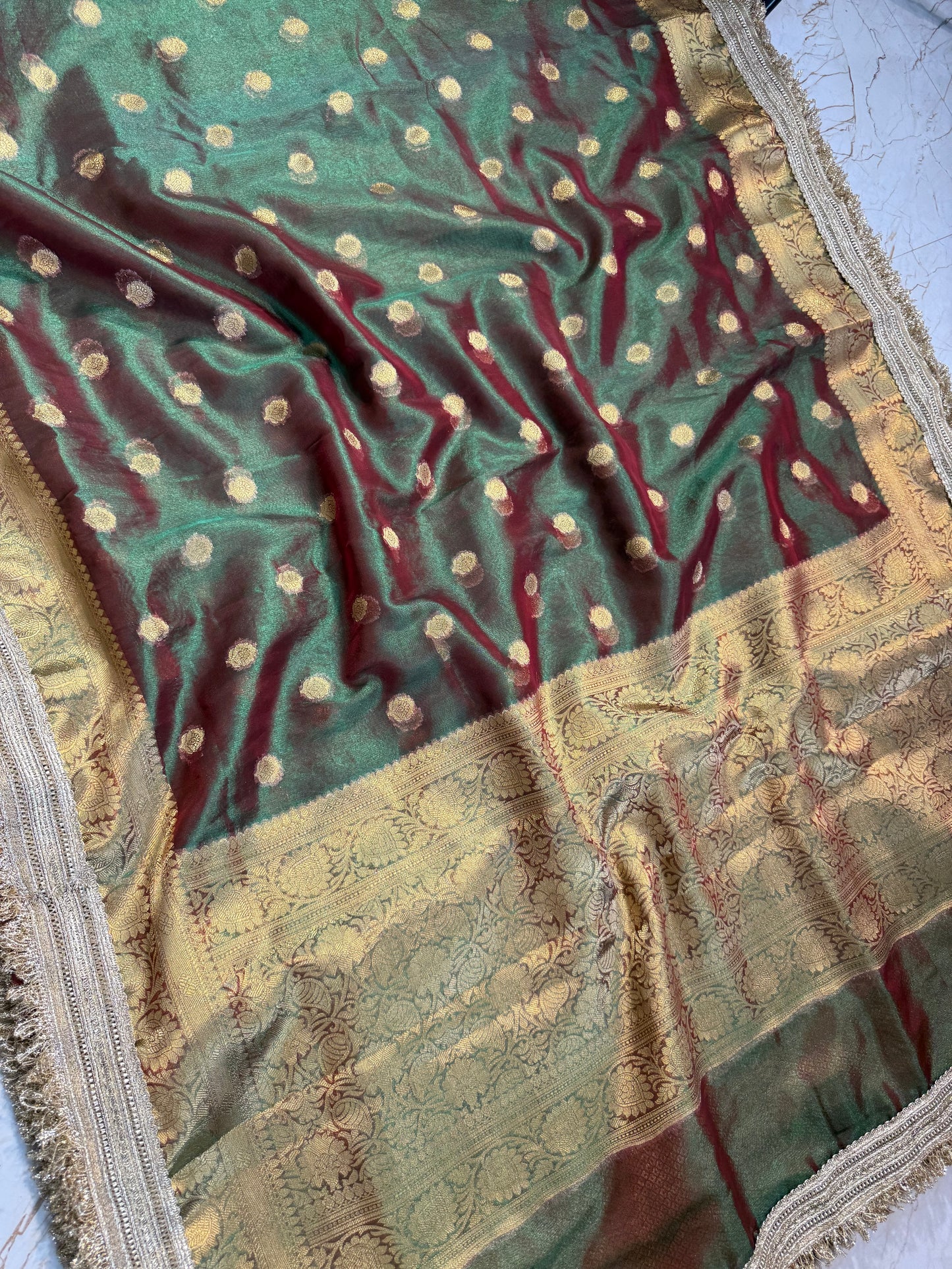 Banarasi Handloom Soft Tissue Silk Saree
