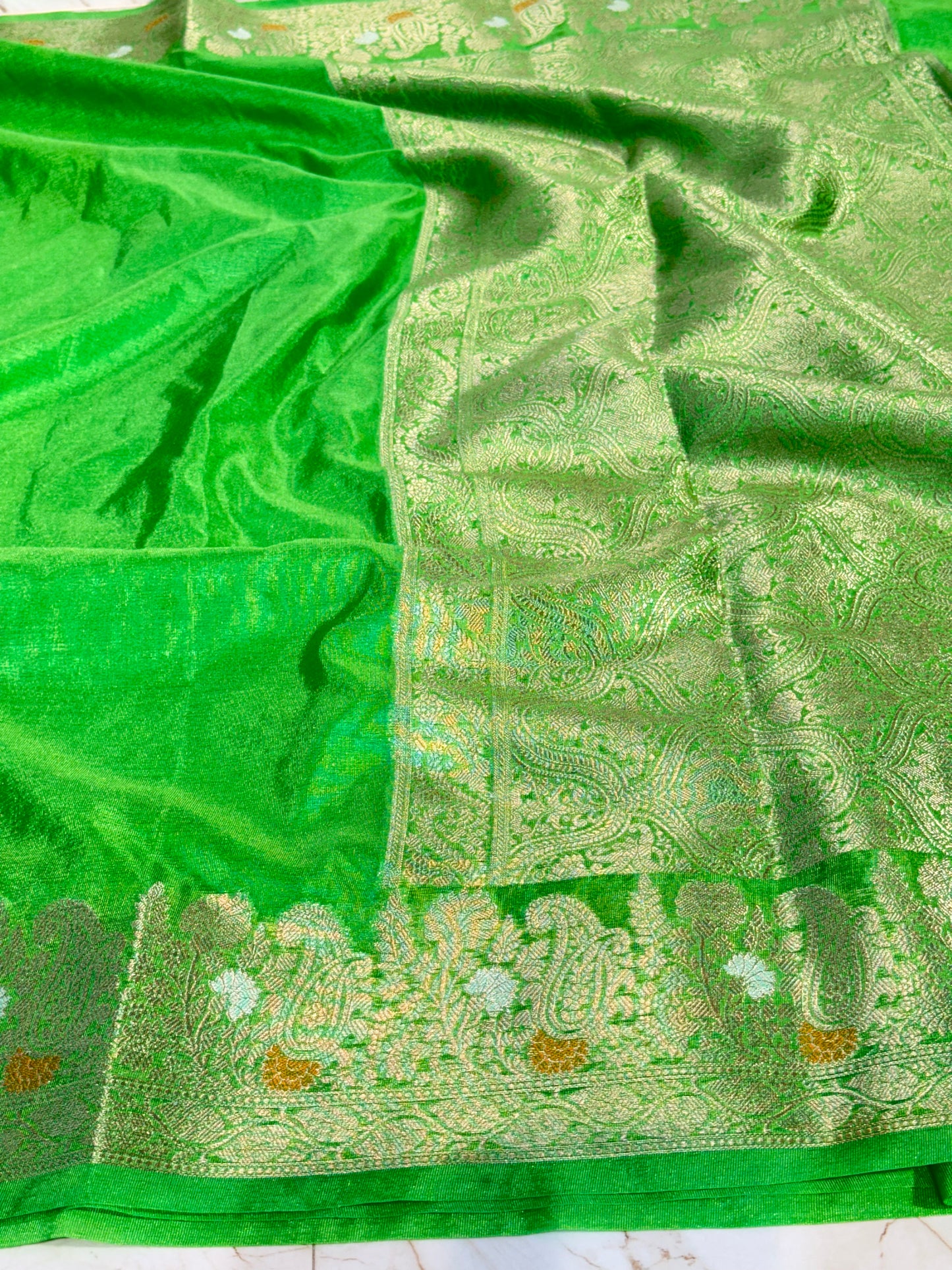 Banarasi Khaddi Semi Georgette Silk Saree