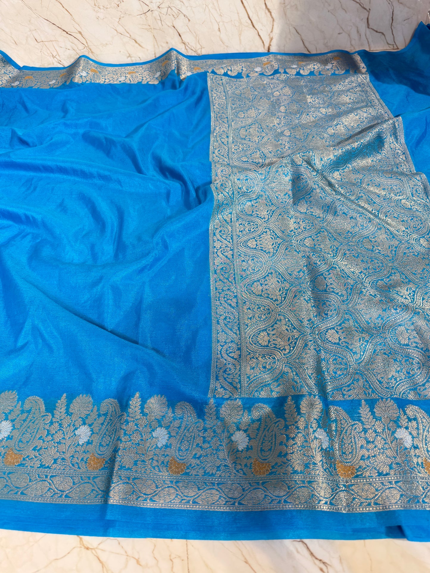 Banarasi Khaddi Semi Georgette Silk Saree