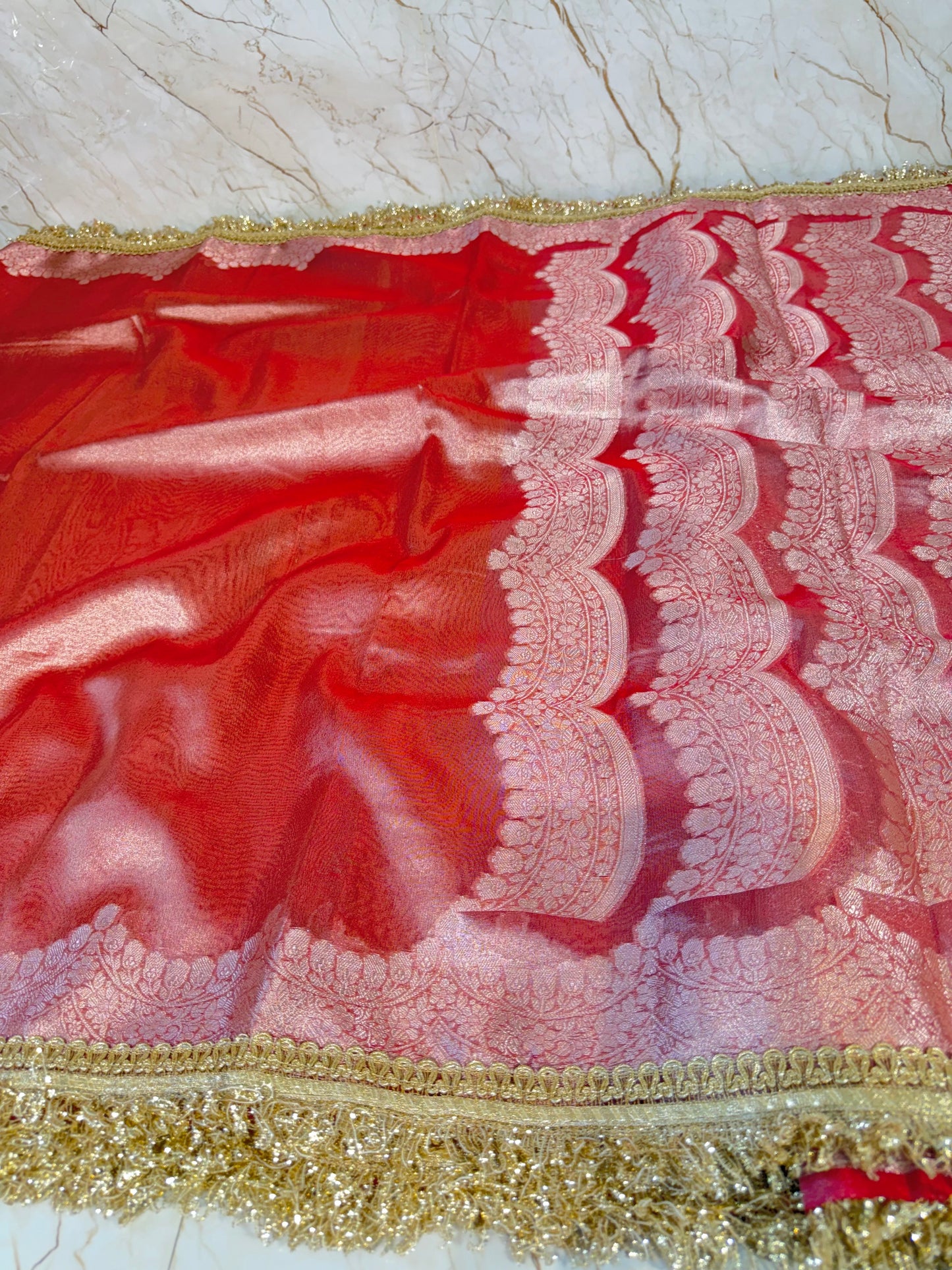 Banarasi Handloom Soft Tissue Silk Saree