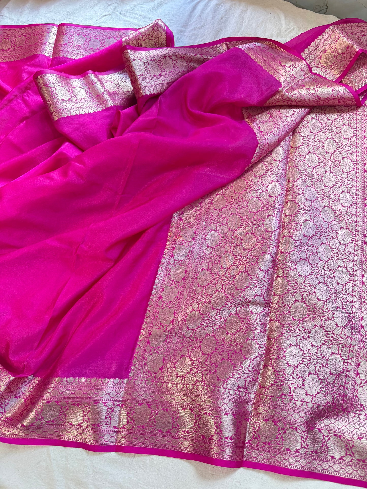 Banarasi Khaddi Semi Georgette Silk Saree
