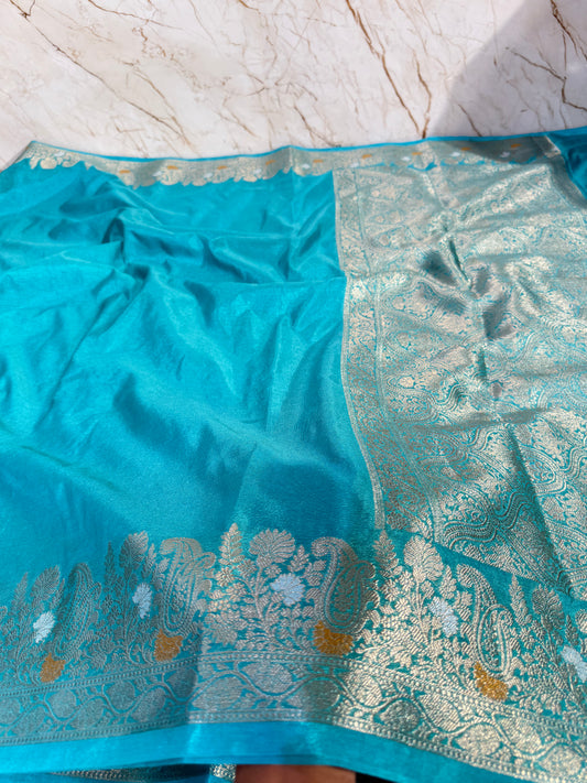 Banarasi Khaddi Semi Georgette Silk Saree