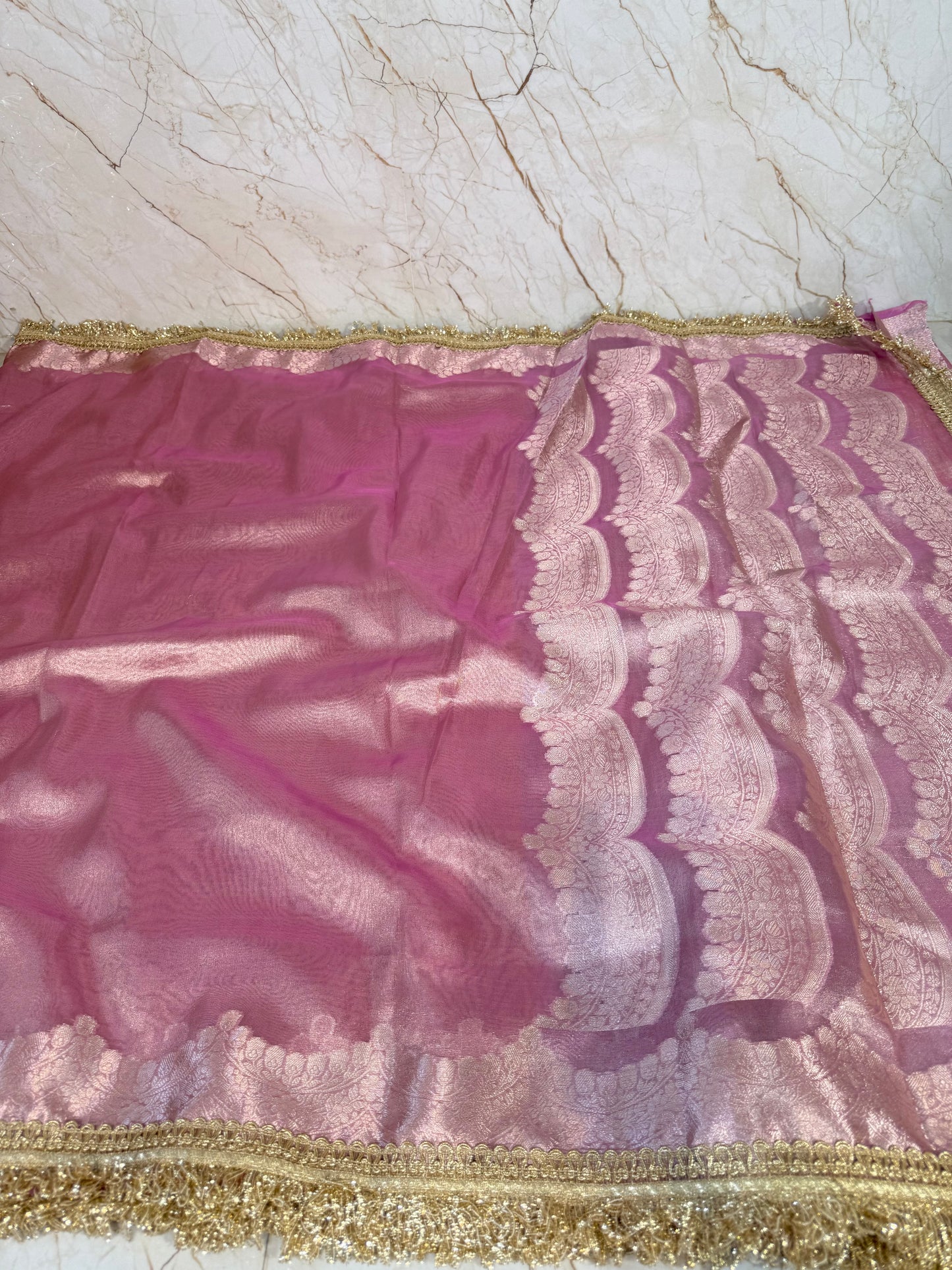 Banarasi Handloom Soft Tissue Silk Saree