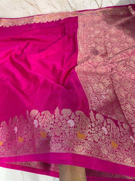 Banarasi Khaddi Semi Georgette Silk Saree