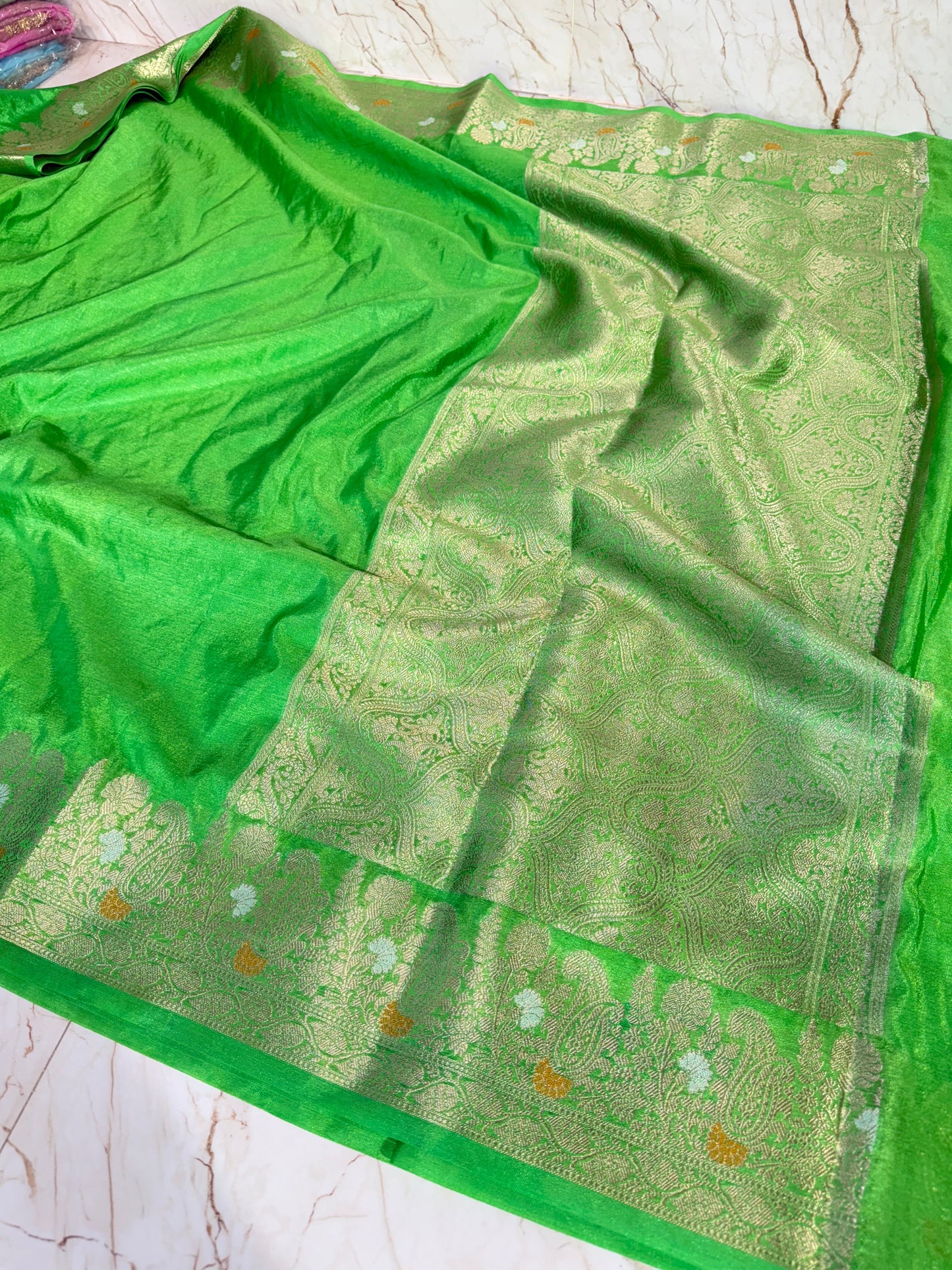 Banarasi Khaddi Semi Georgette Silk Saree