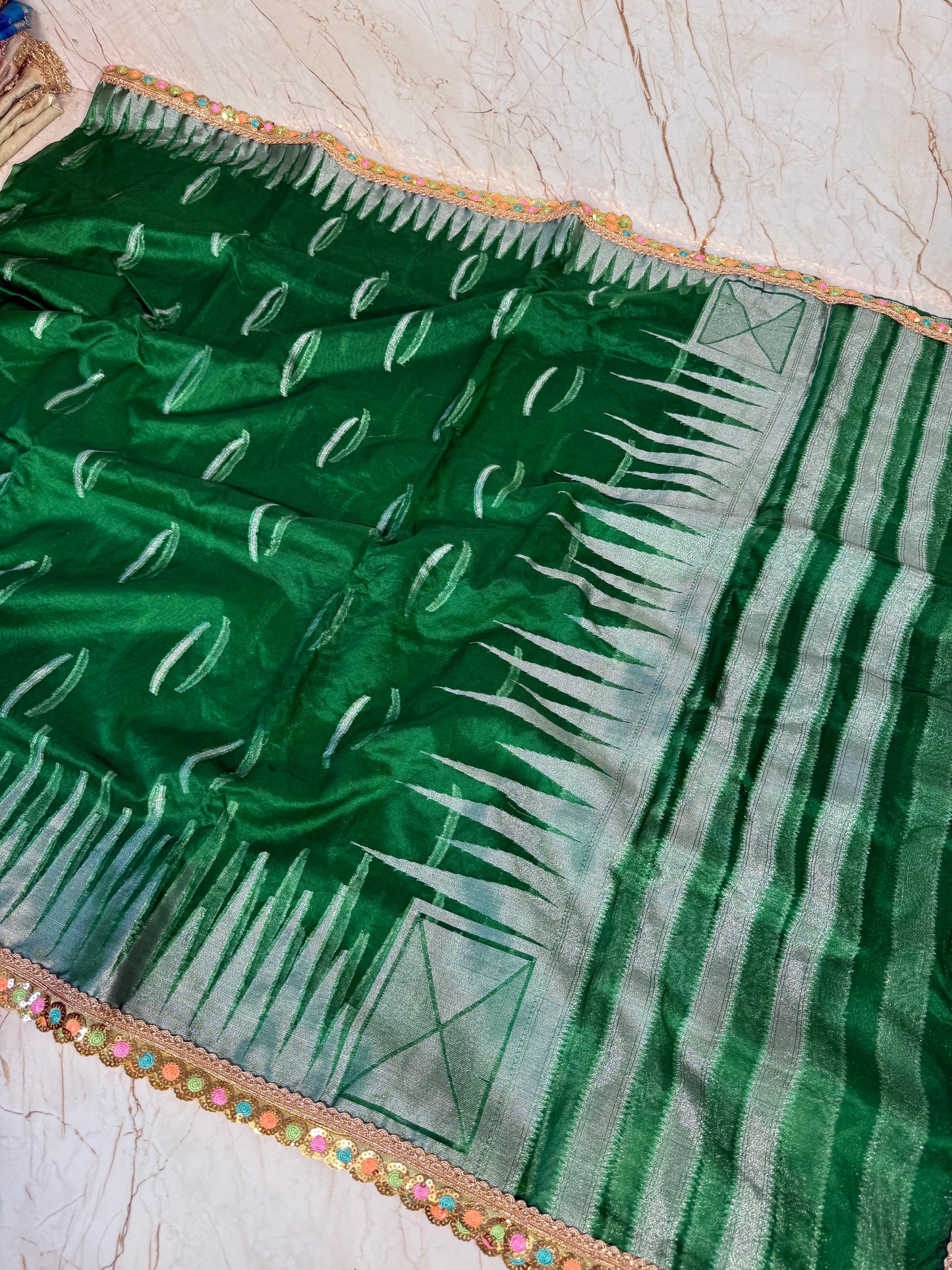 Banarasi Handloom Soft Kora Silk Saree