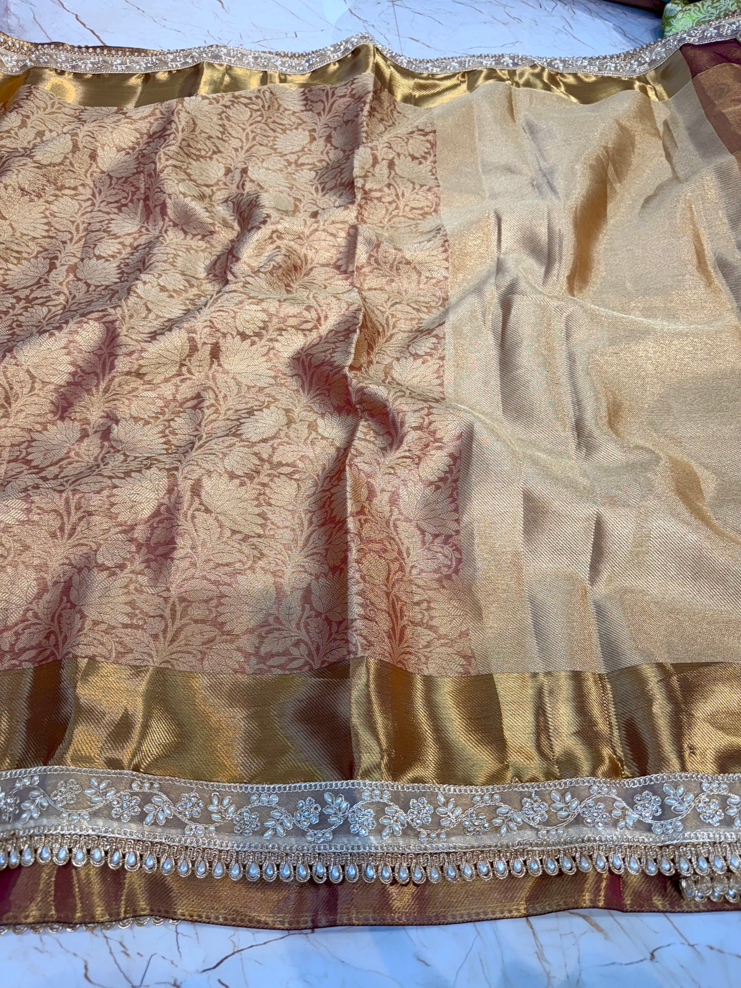 Banarasi Handloom Bridal Wear Soft Silk Saree