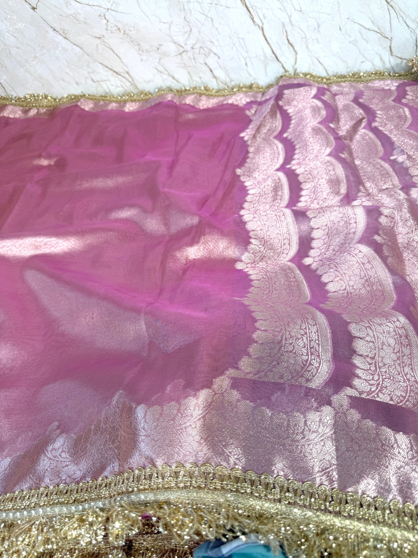 Banarasi Handloom Soft Tissue Silk Saree