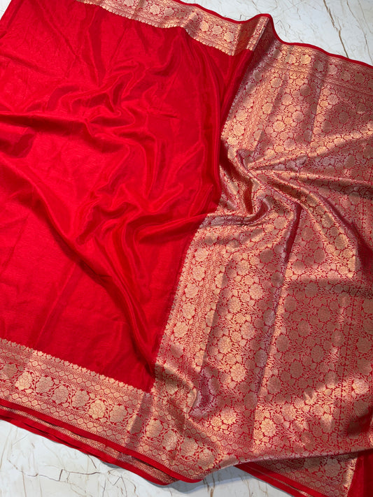 Banarasi Khaddi Semi Georgette Silk Saree