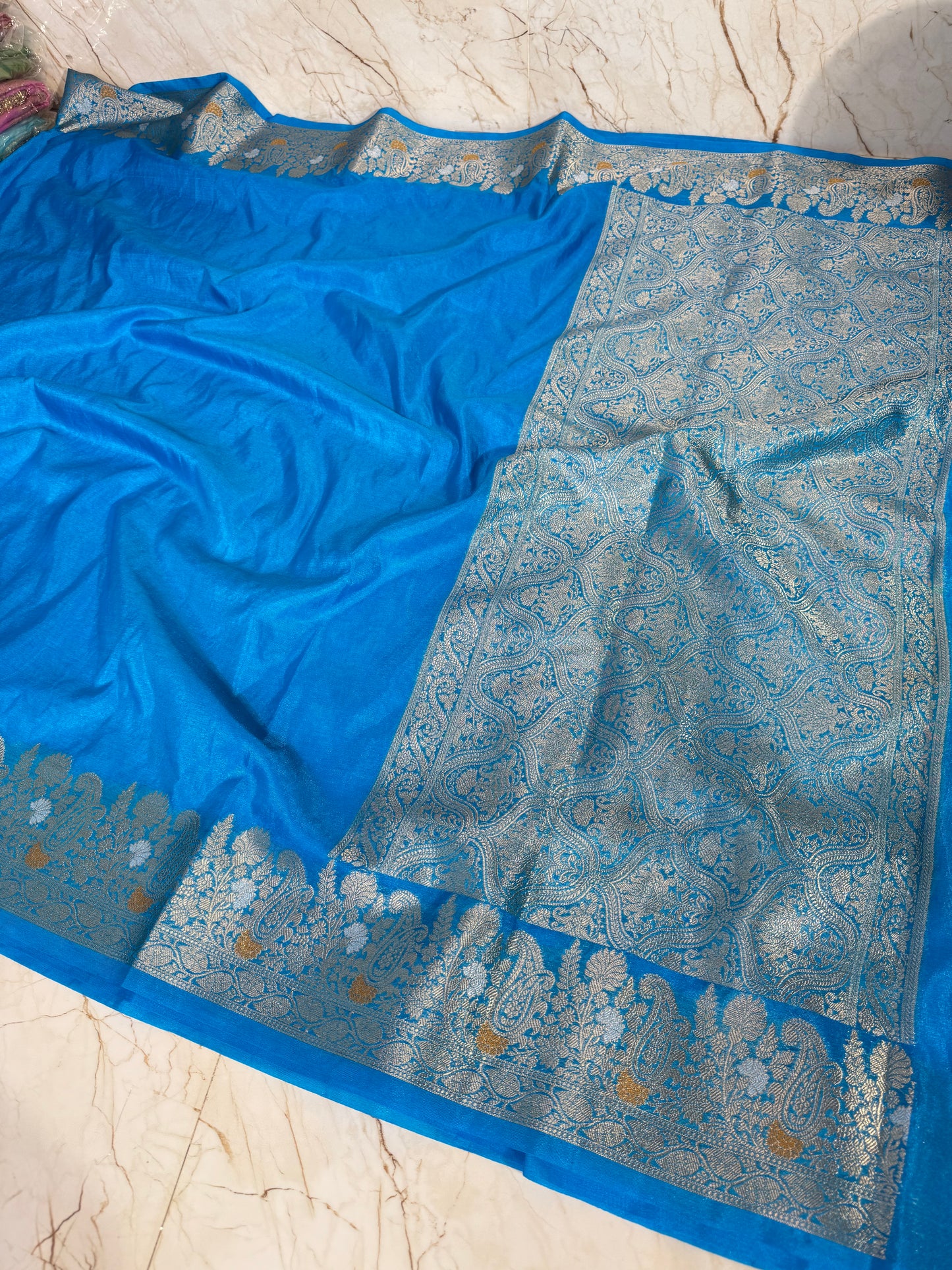 Banarasi Khaddi Semi Georgette Silk Saree