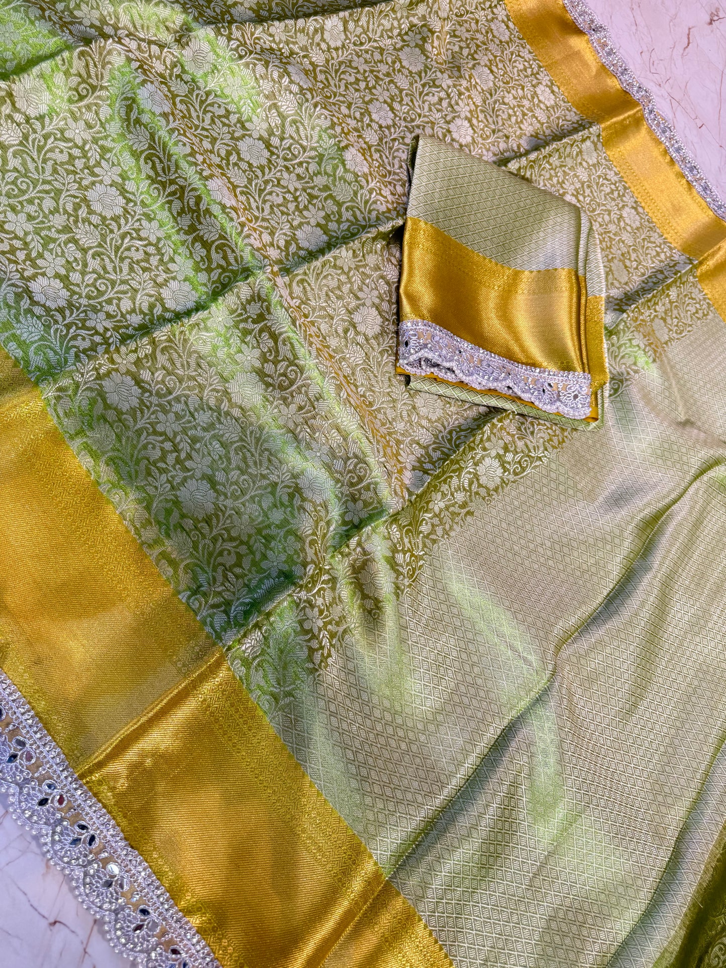 Banarasi Handloom Bridal Wear Soft Silk Saree
