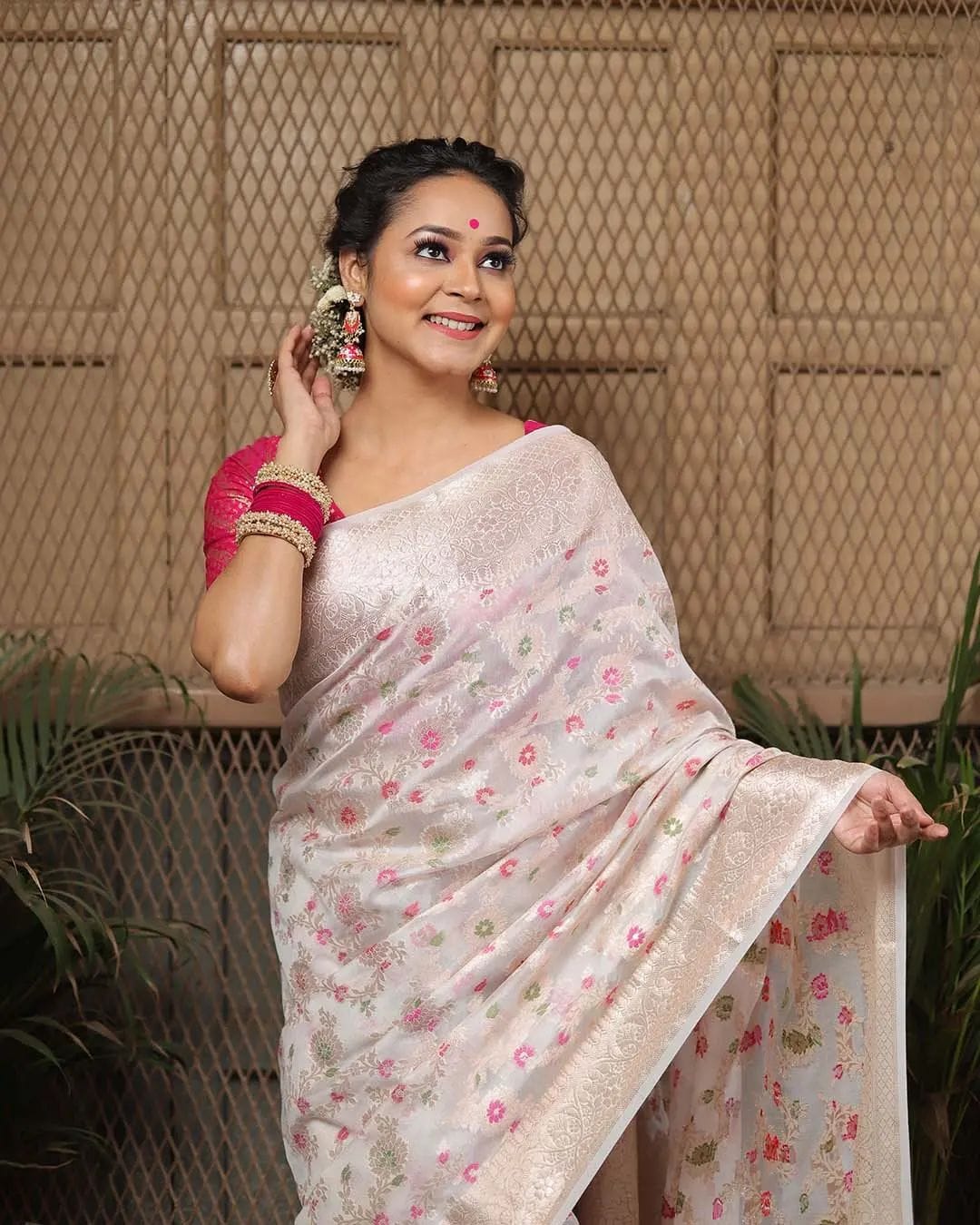 Banarasi Khaddi Georgette Silk Saree