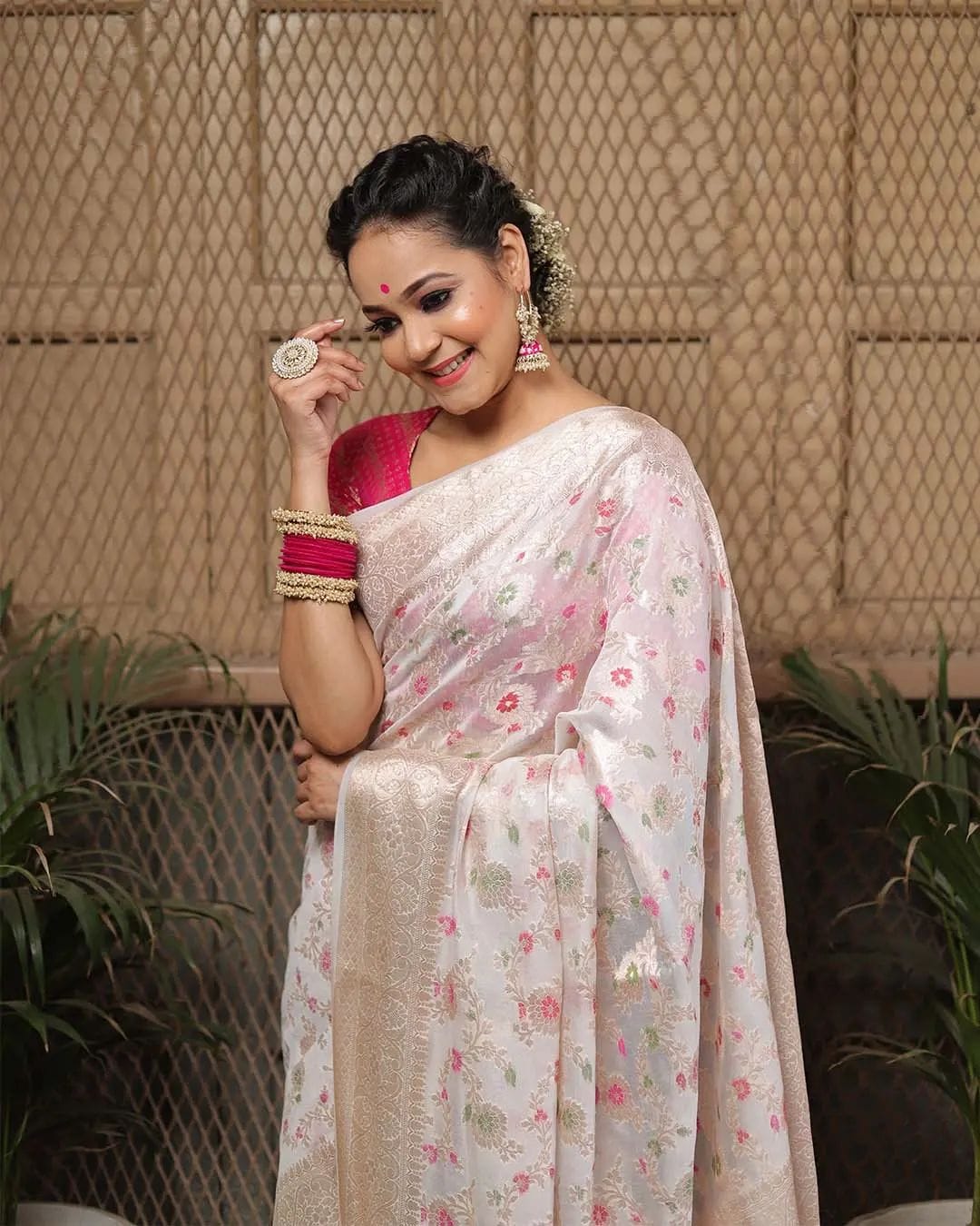 Banarasi Khaddi Georgette Silk Saree