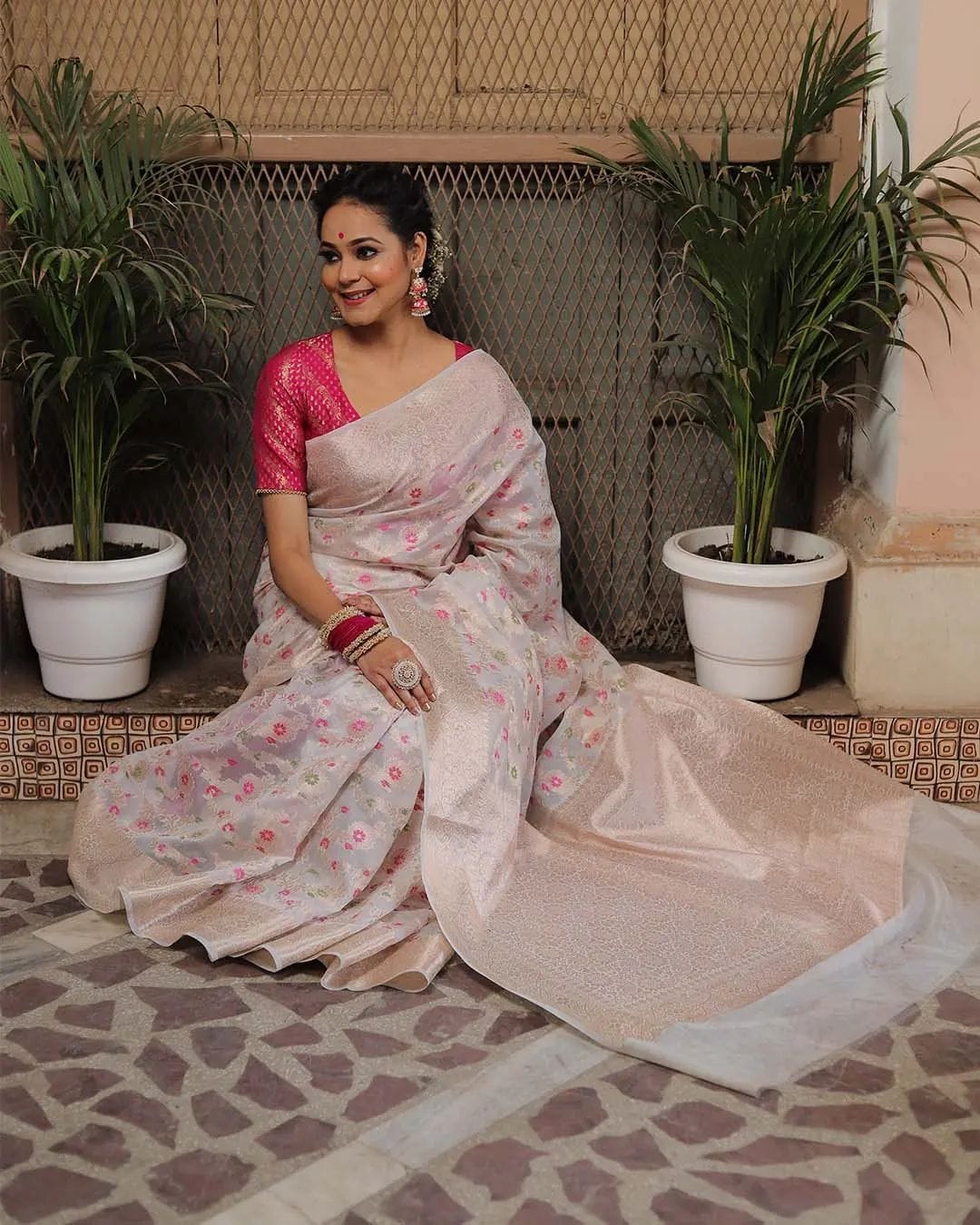 Banarasi Khaddi Georgette Silk Saree