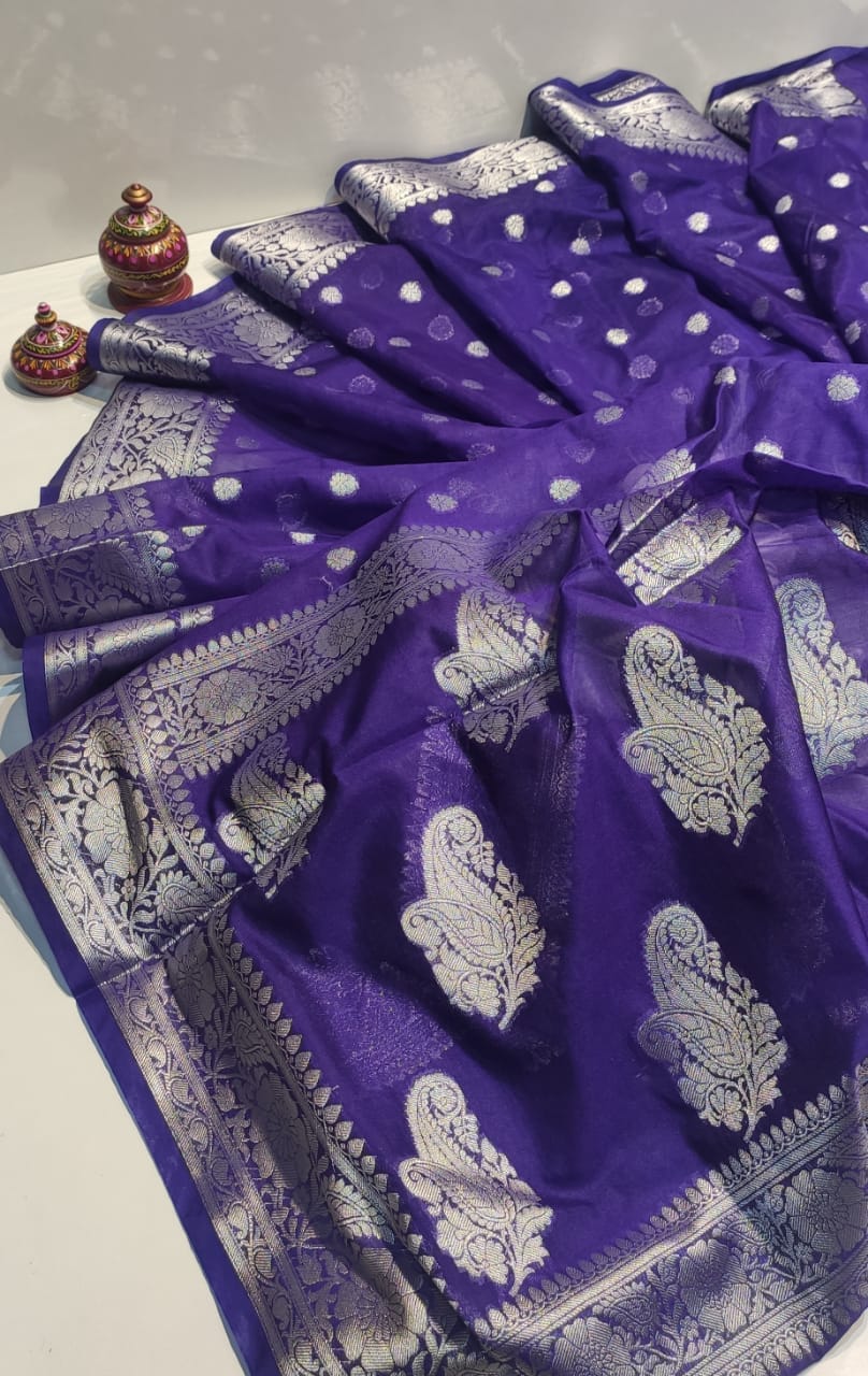 Banarasi Khaddi Georgette Silk Saree