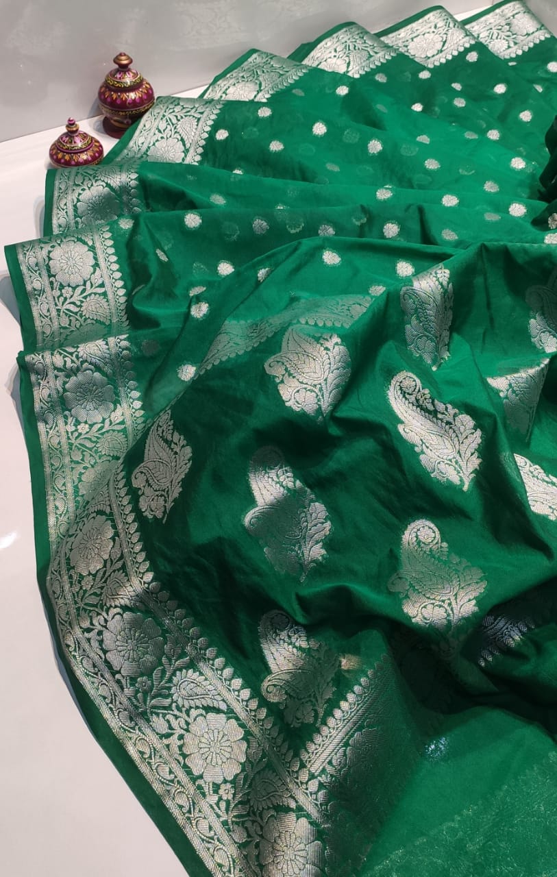 Banarasi Khaddi Georgette Silk Saree