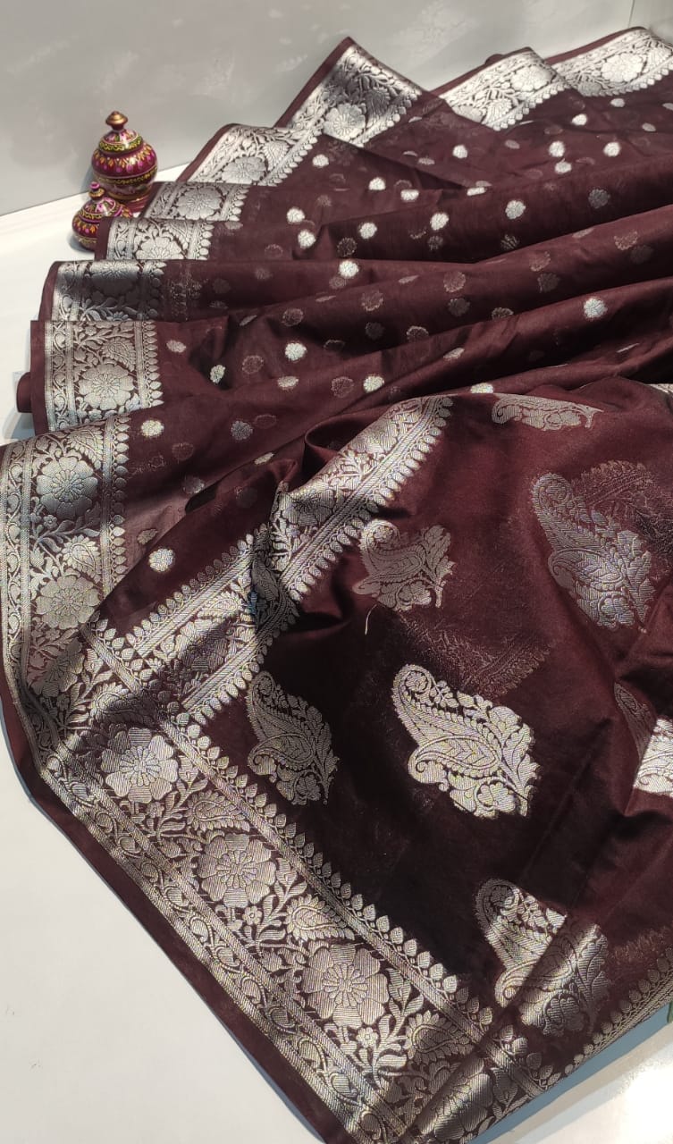 Banarasi Khaddi Georgette Silk Saree