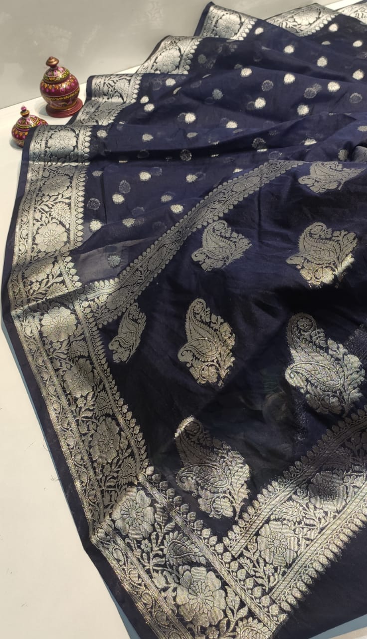 Banarasi Khaddi Georgette Silk Saree