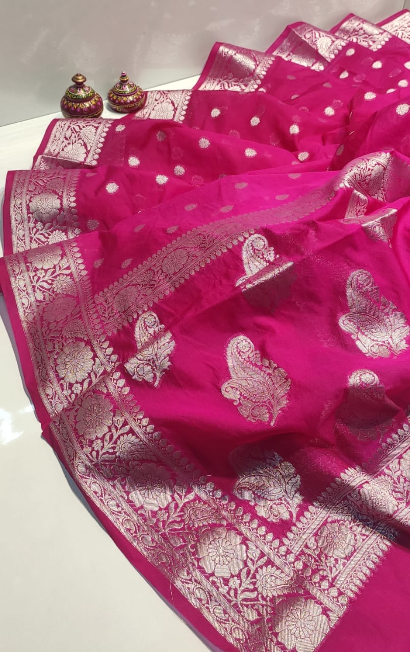 Banarasi Khaddi Georgette Silk Saree