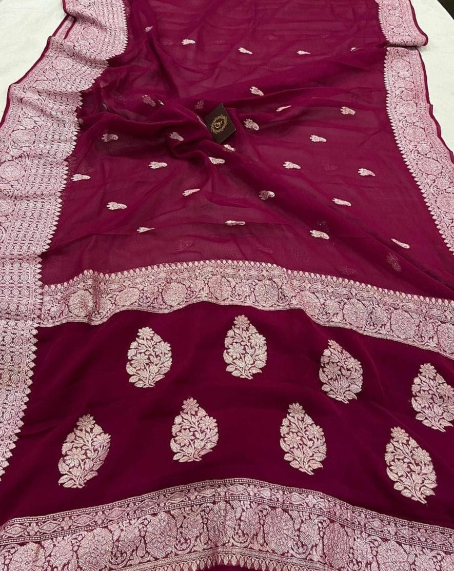 Banarasi Handloom Soft Georgette Silk Saree
