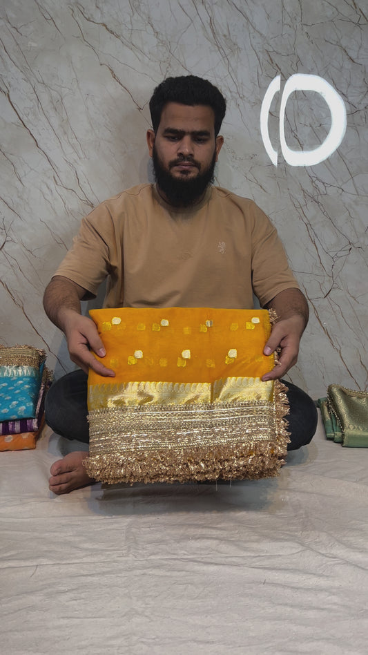 Banarasi Handloom Soft Kora Silk Saree