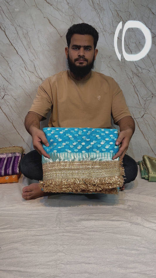 Banarasi Handloom Soft Kora Silk Saree