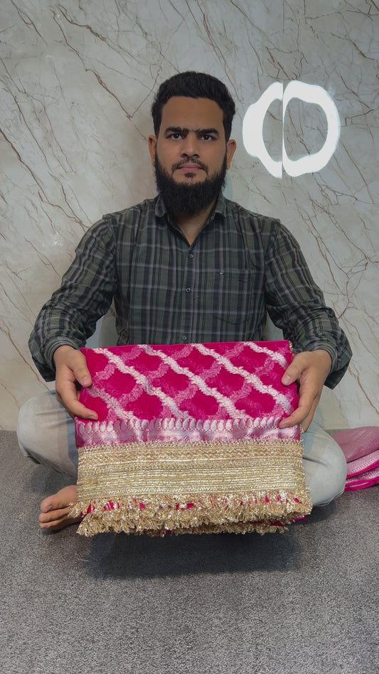 Banarasi Handloom Soft Kora Silk Saree